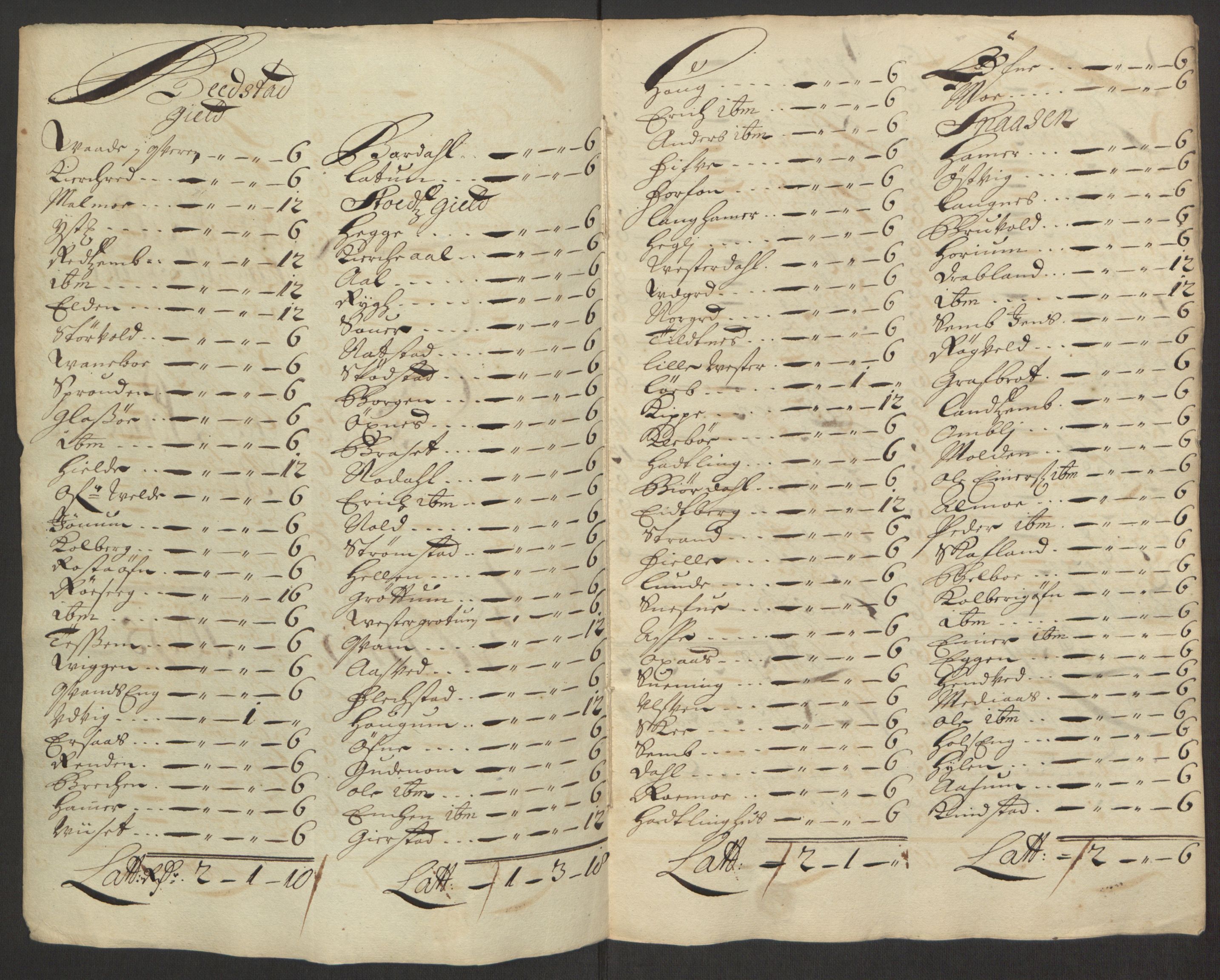 Rentekammeret inntil 1814, Reviderte regnskaper, Fogderegnskap, RA/EA-4092/R63/L4309: Fogderegnskap Inderøy, 1695-1697, p. 20