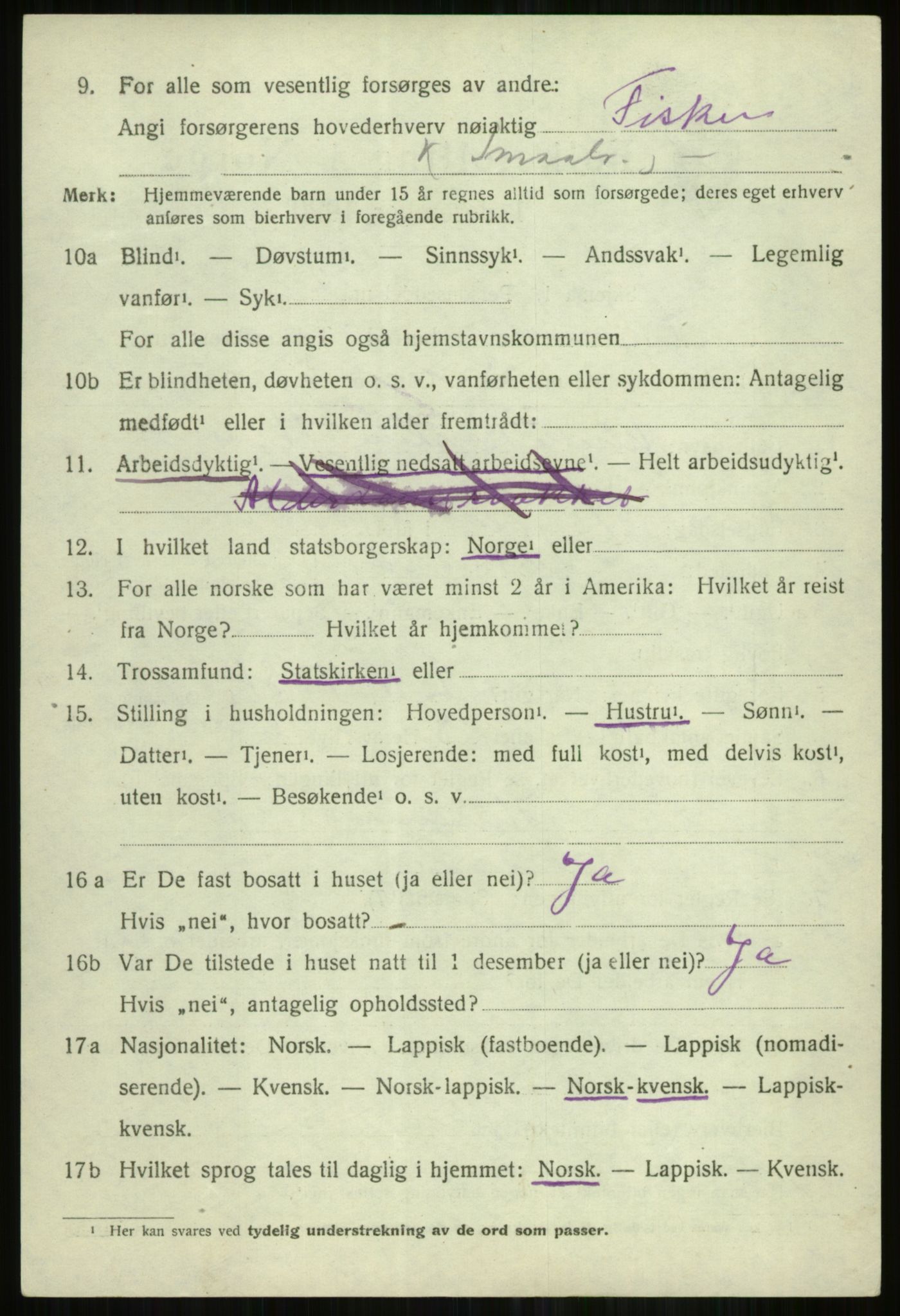 SATØ, 1920 census for Skjervøy, 1920, p. 1788