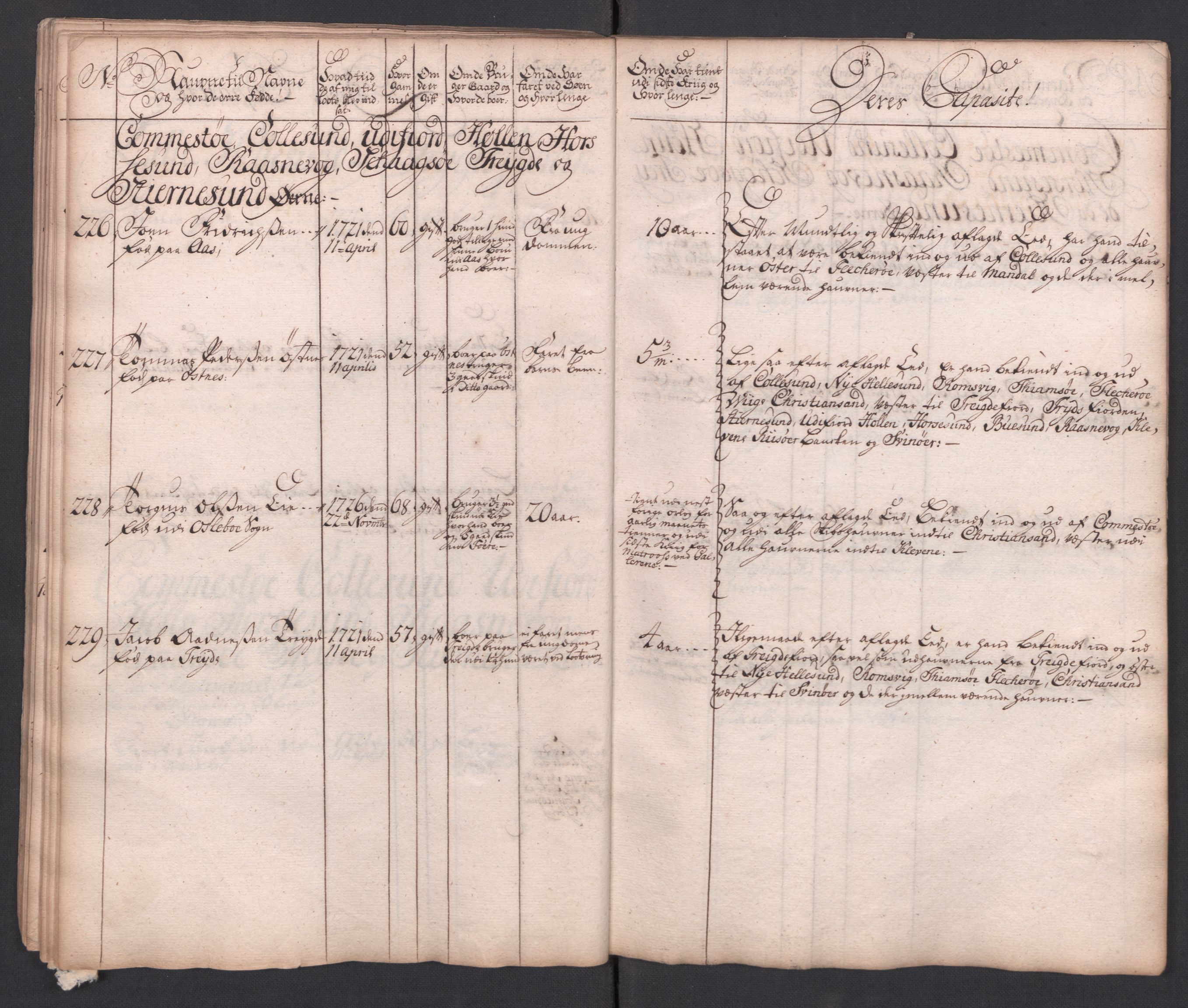 Forskjellige samlinger, Uplasserte saker i Eldre avdeling, AV/RA-EA-4033/F/L0005: Losvesenet., 1723-1807, p. 107