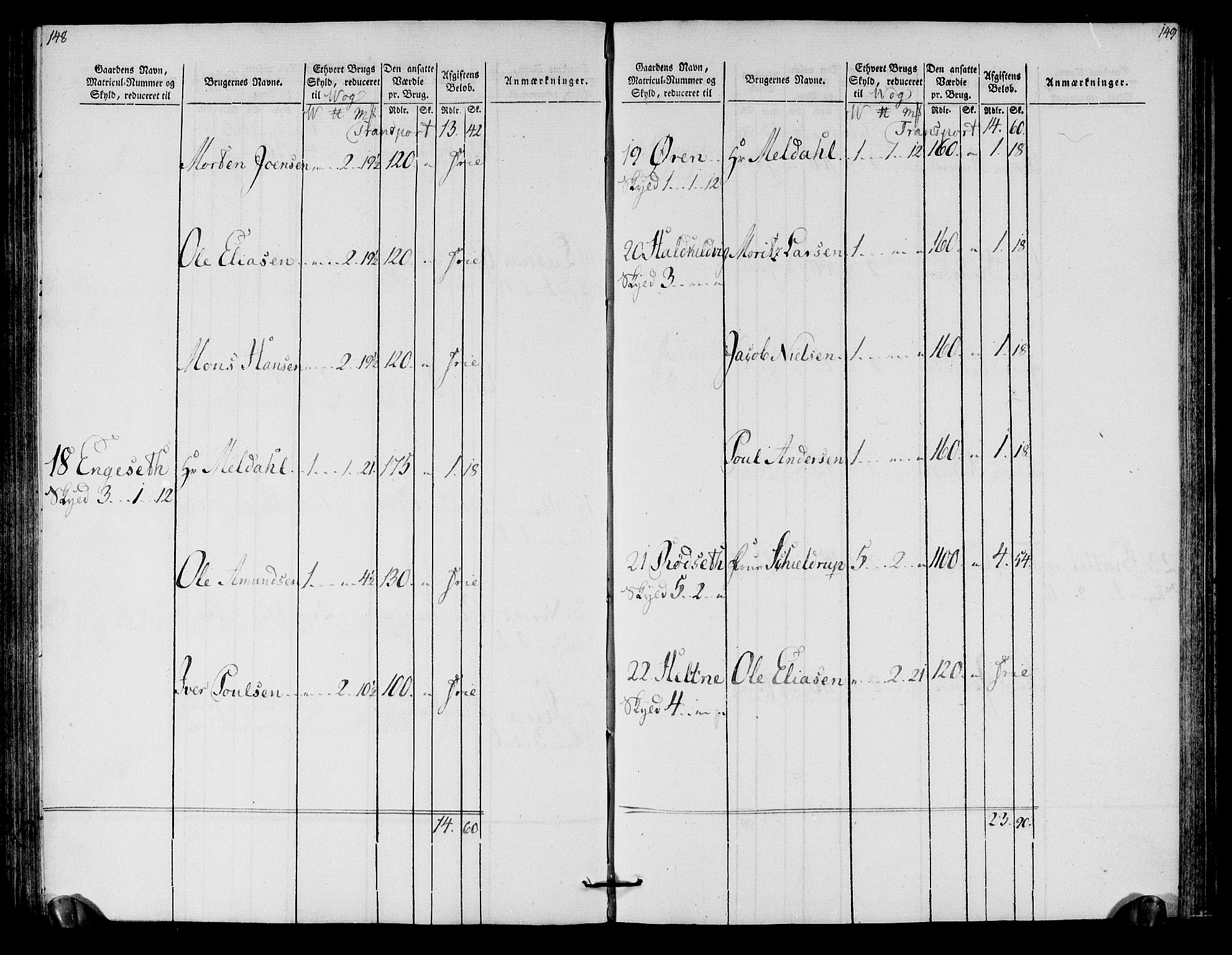 Rentekammeret inntil 1814, Realistisk ordnet avdeling, AV/RA-EA-4070/N/Ne/Nea/L0125b: Sunnmøre fogderi. Oppebørselsregister for fogderiets søndre del, 1803, p. 76