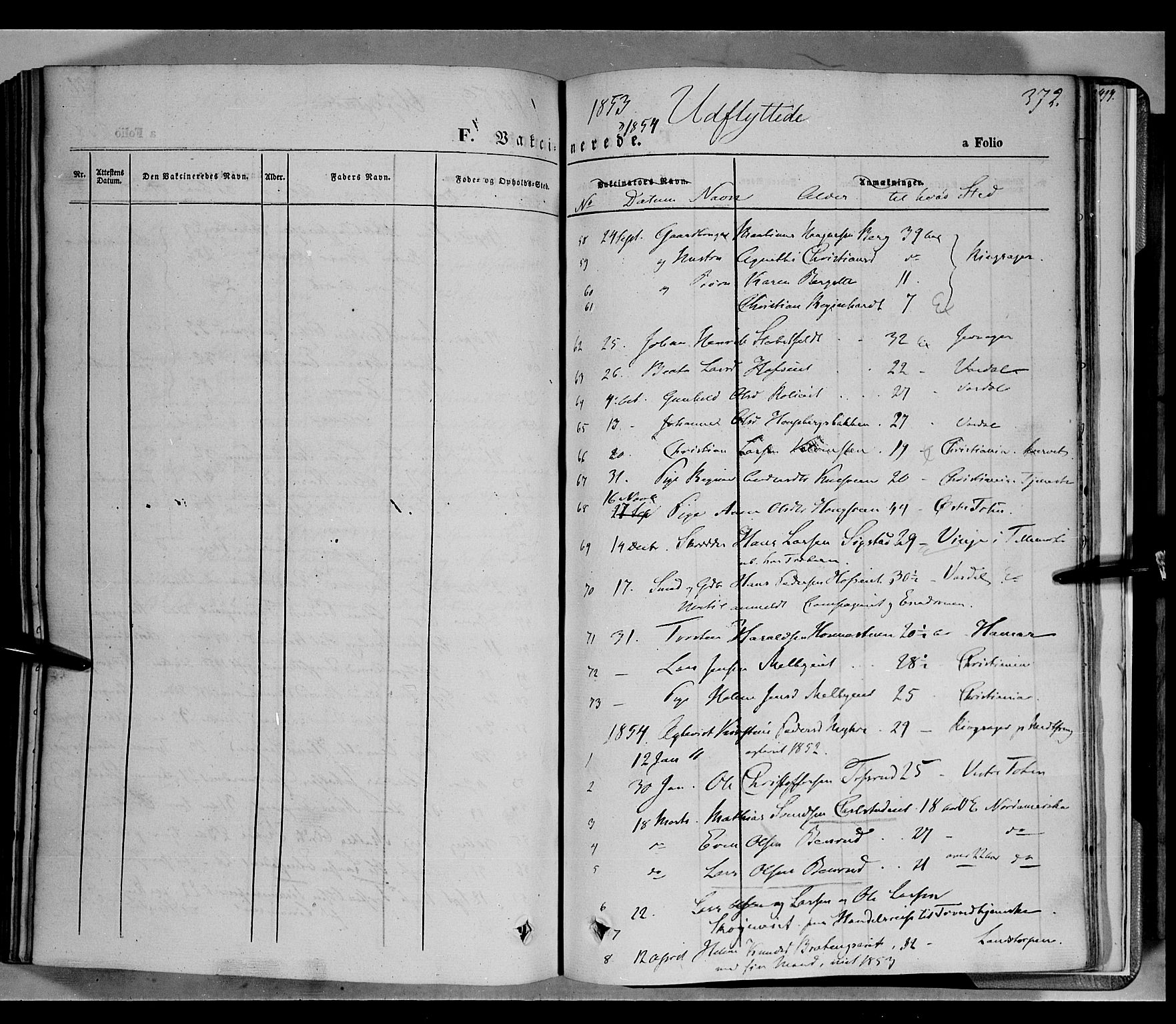 Biri prestekontor, SAH/PREST-096/H/Ha/Haa/L0005: Parish register (official) no. 5, 1843-1854, p. 372