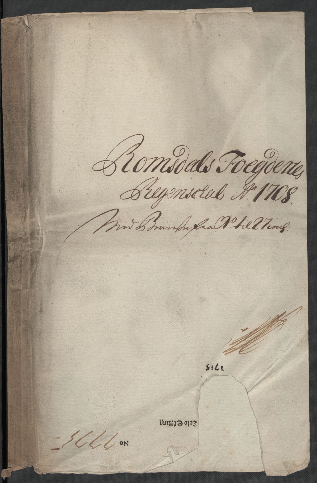 Rentekammeret inntil 1814, Reviderte regnskaper, Fogderegnskap, AV/RA-EA-4092/R55/L3658: Fogderegnskap Romsdal, 1707-1708, p. 175