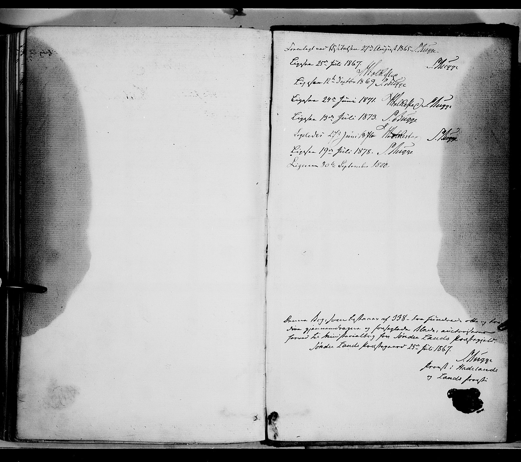 Søndre Land prestekontor, AV/SAH-PREST-122/K/L0001: Parish register (official) no. 1, 1860-1877