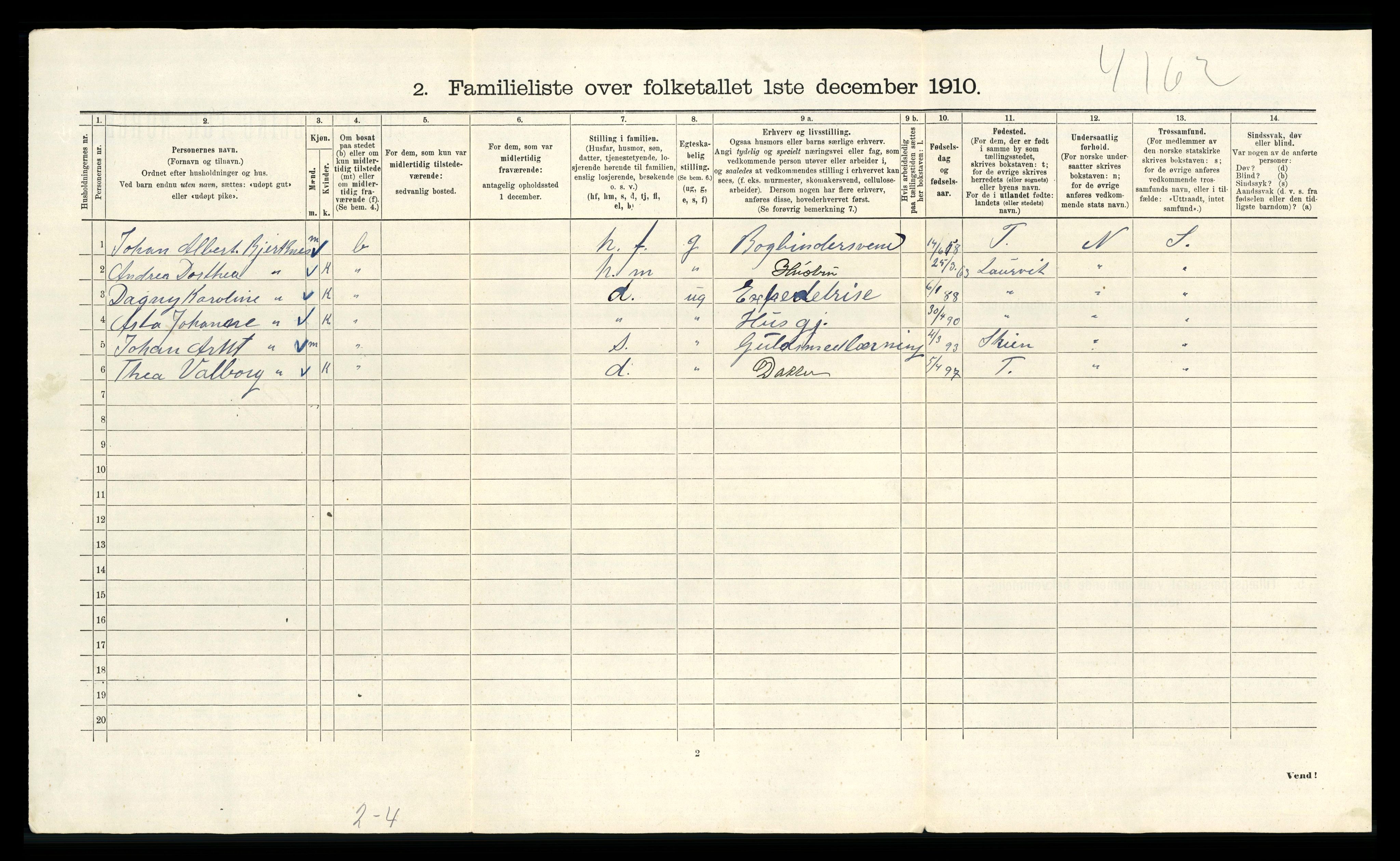 RA, 1910 census for Kristiania, 1910, p. 3204