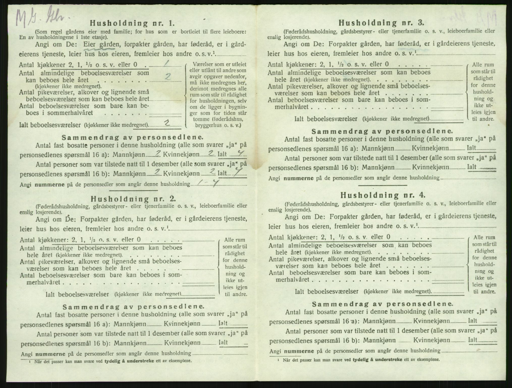SAKO, 1920 census for Brunlanes, 1920, p. 1194