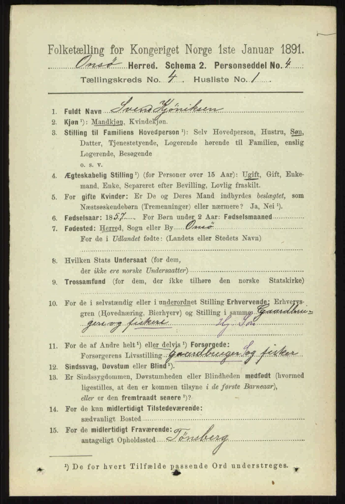 RA, 1891 census for 0134 Onsøy, 1891, p. 2731