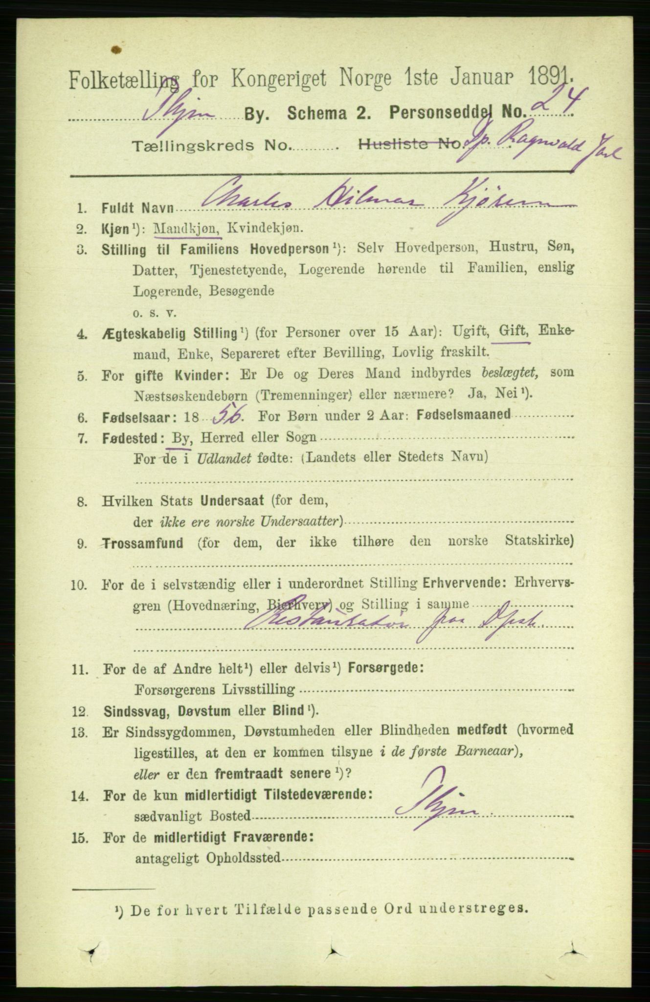 RA, 1891 census for 1601 Trondheim, 1891, p. 28620