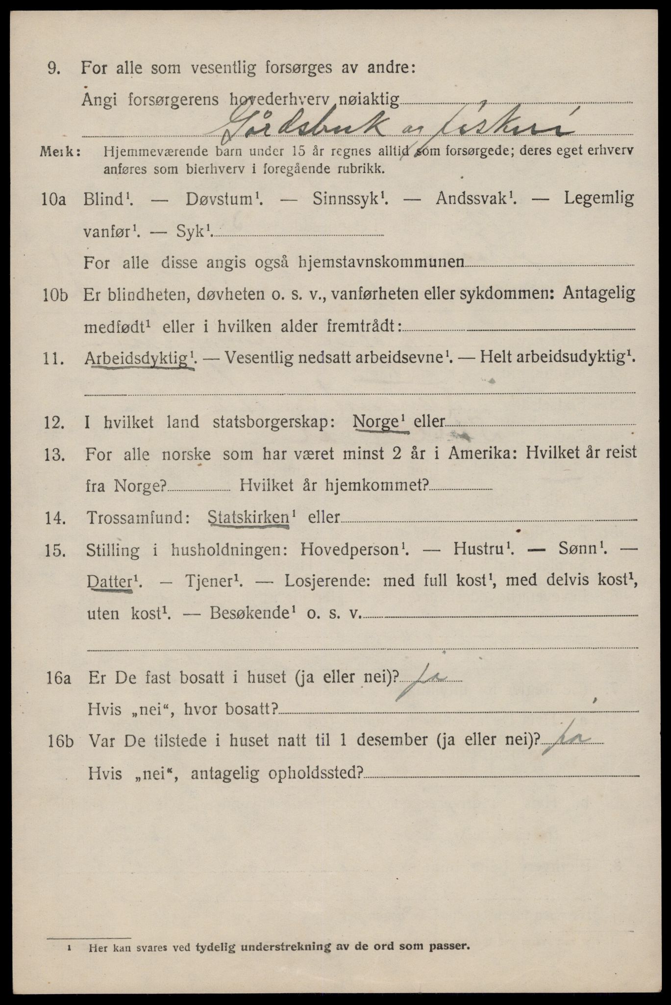 SAST, 1920 census for Skåre, 1920, p. 8281