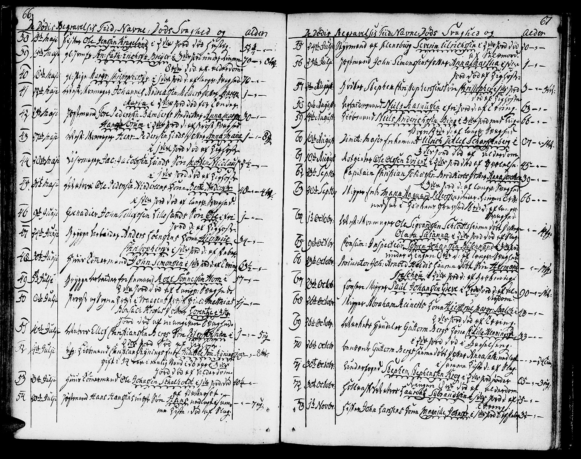 Ministerialprotokoller, klokkerbøker og fødselsregistre - Sør-Trøndelag, SAT/A-1456/602/L0106: Parish register (official) no. 602A04, 1774-1814, p. 66-67
