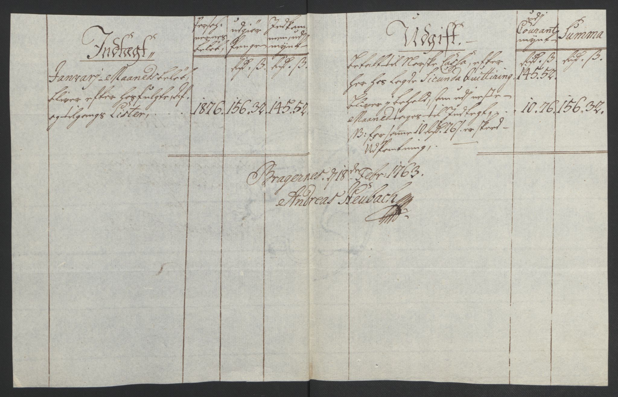 Rentekammeret inntil 1814, Reviderte regnskaper, Byregnskaper, AV/RA-EA-4066/R/Rf/L0119/0001: [F2] Kontribusjonsregnskap / Ekstraskatt, 1762-1767, p. 65