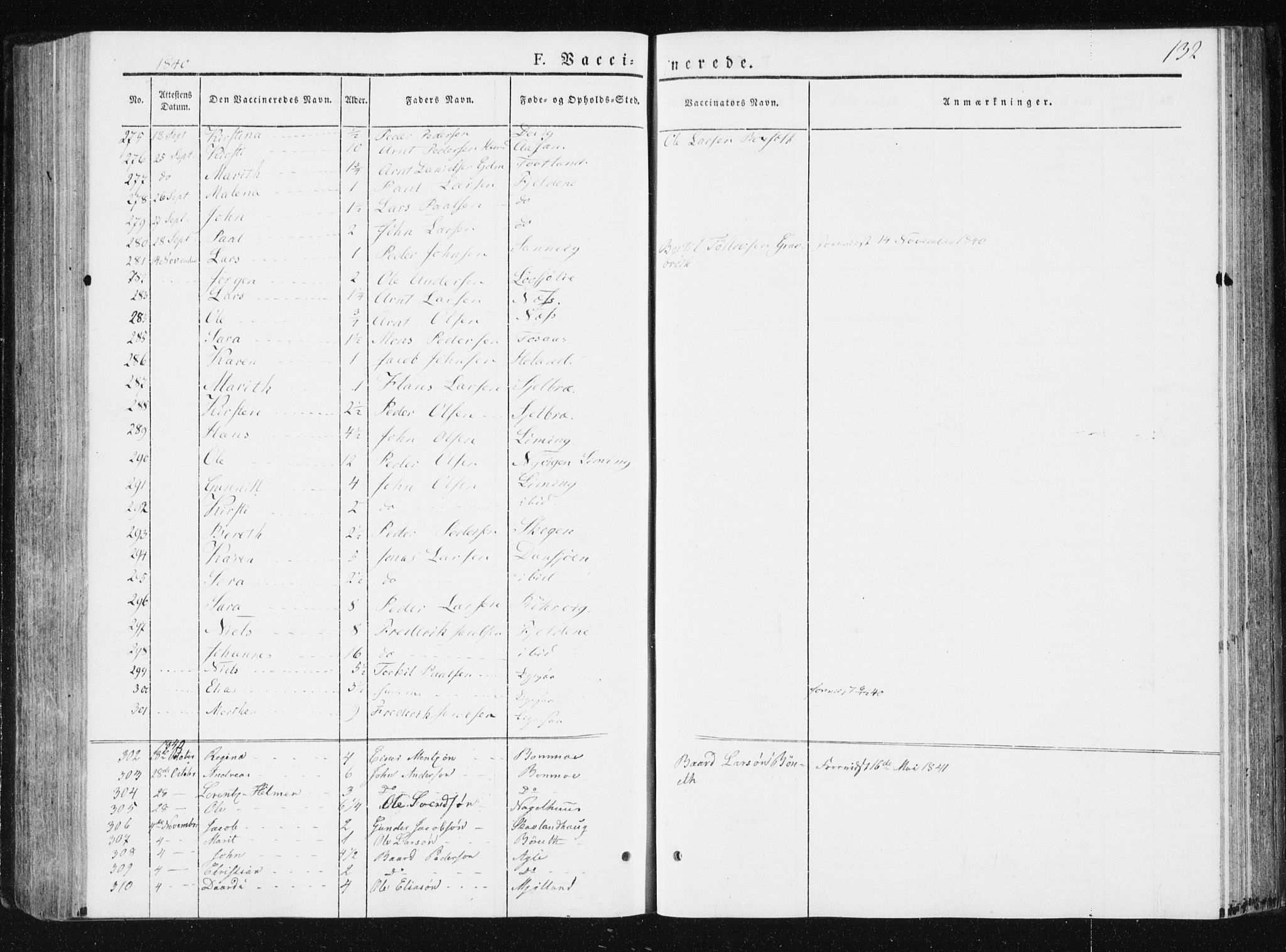 Ministerialprotokoller, klokkerbøker og fødselsregistre - Nord-Trøndelag, SAT/A-1458/749/L0470: Parish register (official) no. 749A04, 1834-1853, p. 132