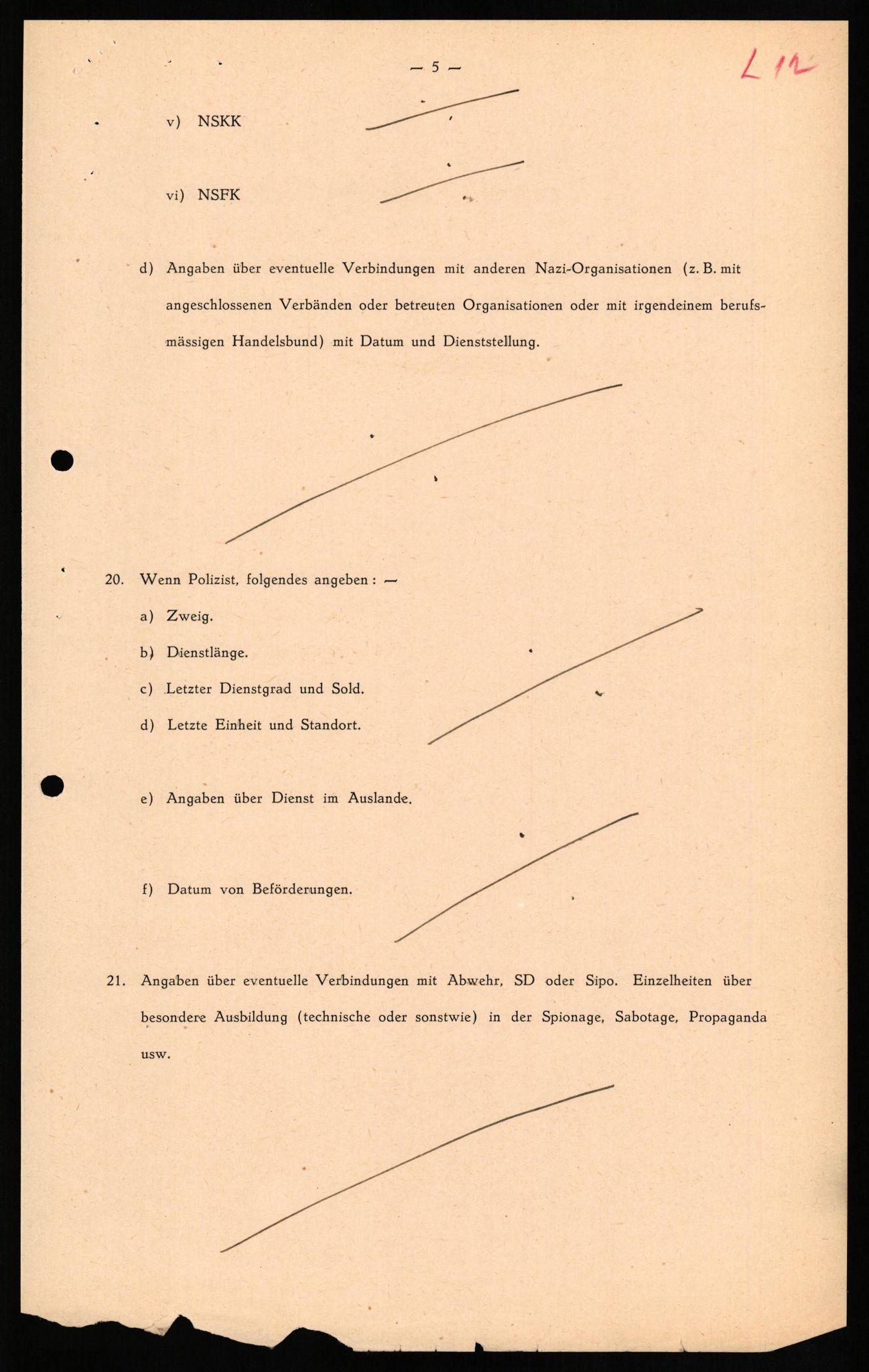 Forsvaret, Forsvarets overkommando II, AV/RA-RAFA-3915/D/Db/L0020: CI Questionaires. Tyske okkupasjonsstyrker i Norge. Tyskere., 1945-1946, p. 257