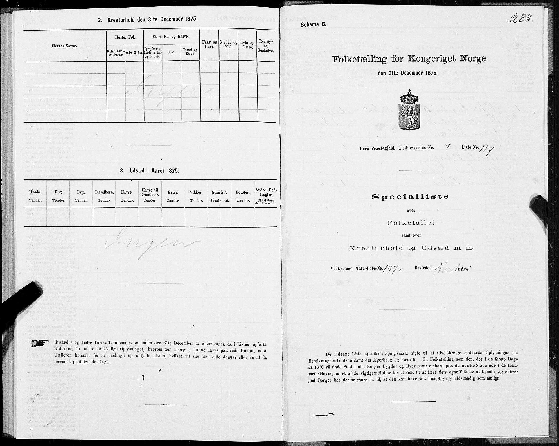 SAT, 1875 census for 1818P Herøy, 1875, p. 3233