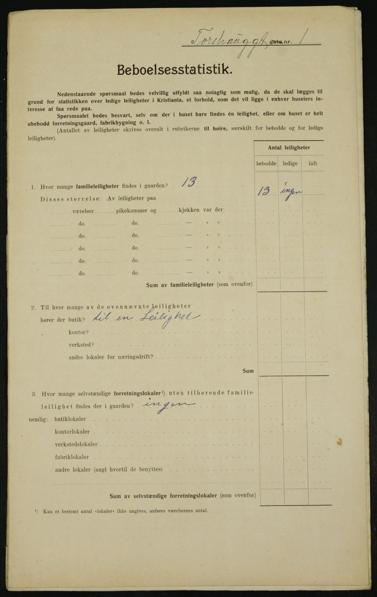 OBA, Municipal Census 1910 for Kristiania, 1910, p. 108606