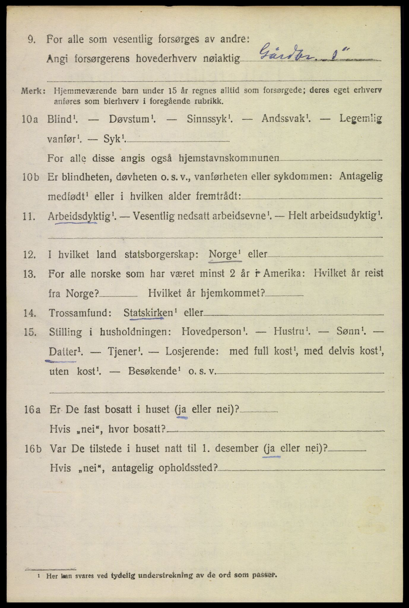 SAH, 1920 census for Eidskog, 1920, p. 5900