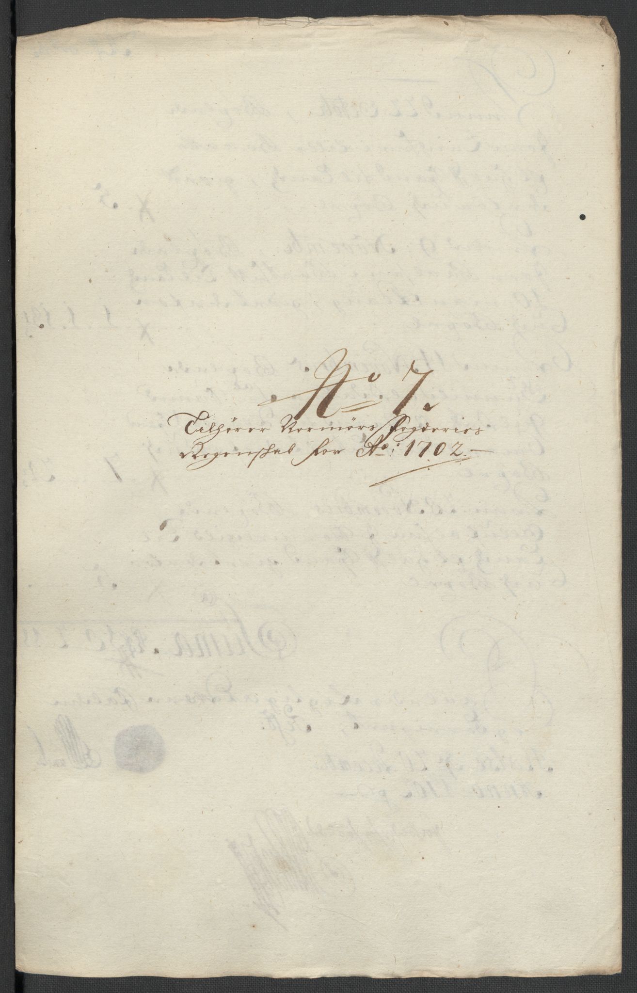 Rentekammeret inntil 1814, Reviderte regnskaper, Fogderegnskap, AV/RA-EA-4092/R56/L3739: Fogderegnskap Nordmøre, 1700-1702, p. 441