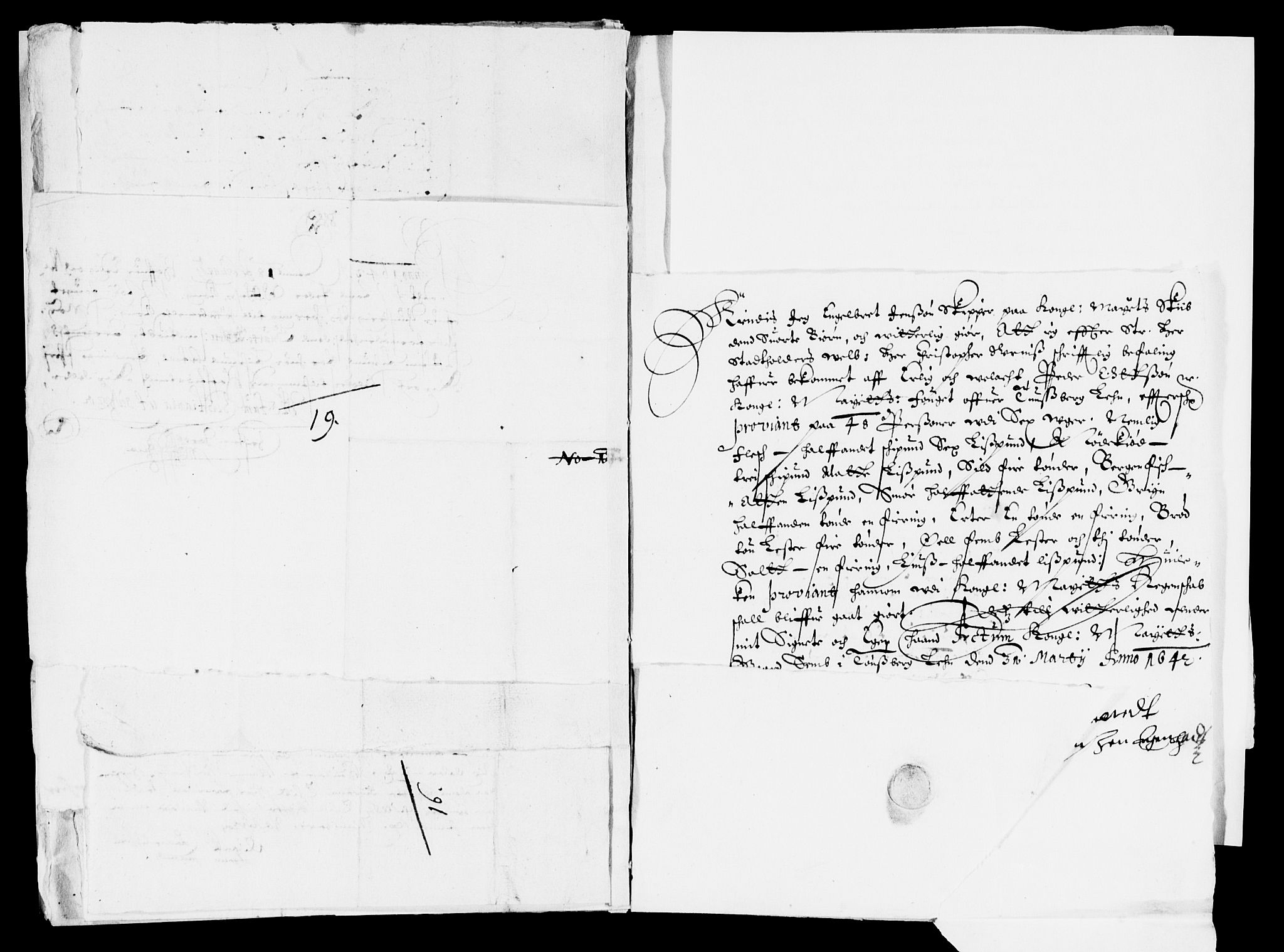 Rentekammeret inntil 1814, Reviderte regnskaper, Lensregnskaper, AV/RA-EA-5023/R/Rb/Rbo/L0022: Tønsberg len, 1641-1642