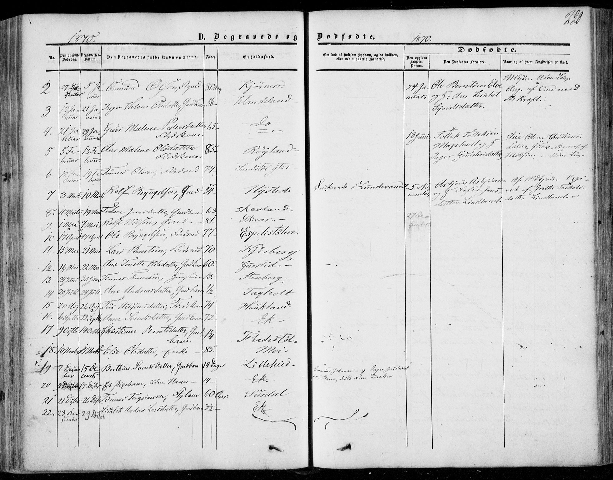 Lund sokneprestkontor, AV/SAST-A-101809/S06/L0009: Parish register (official) no. A 8, 1853-1877, p. 220