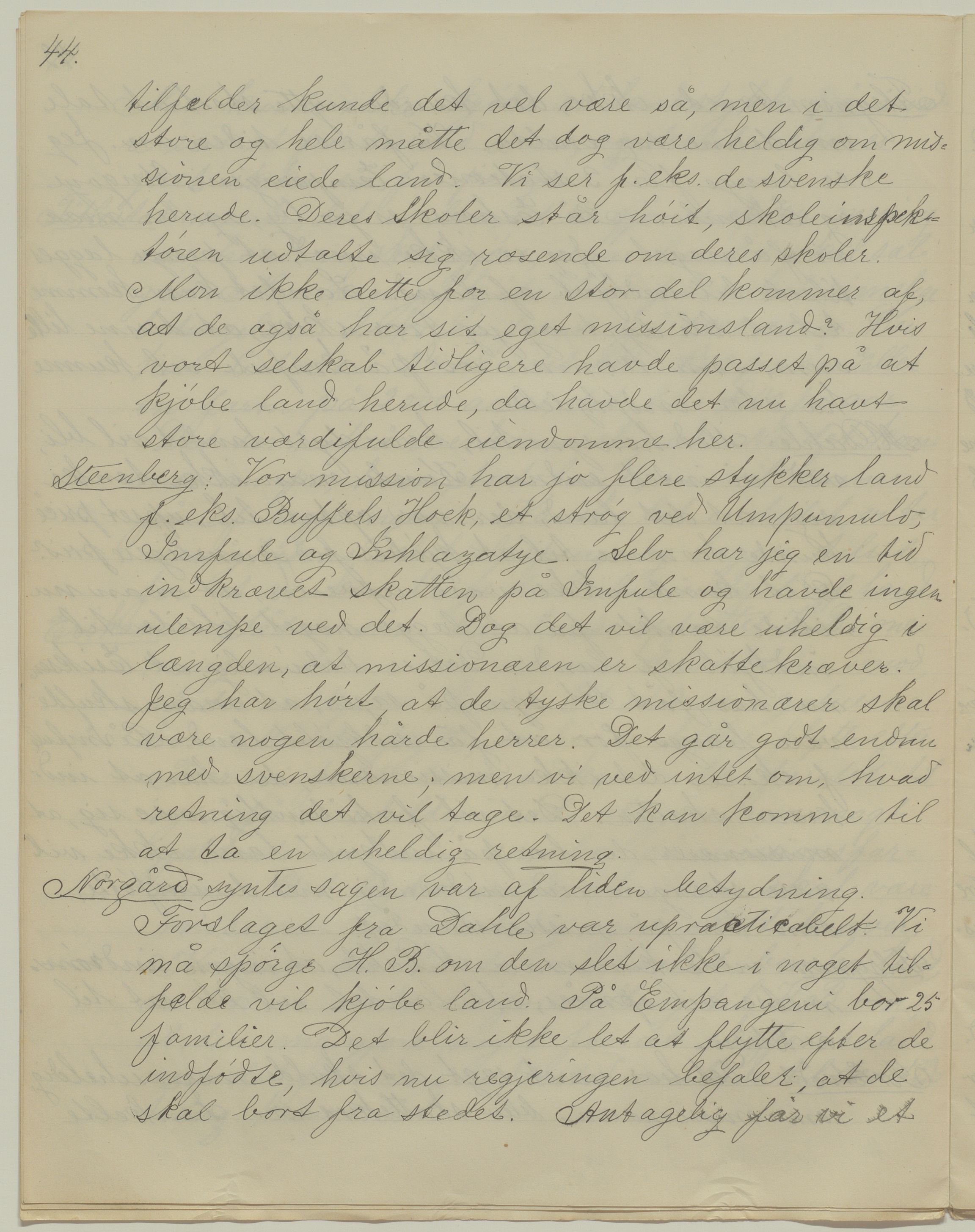 Det Norske Misjonsselskap - hovedadministrasjonen, VID/MA-A-1045/D/Da/Daa/L0043/0007: Konferansereferat og årsberetninger / Konferansereferat fra Sør-Afrika., 1899, p. 44
