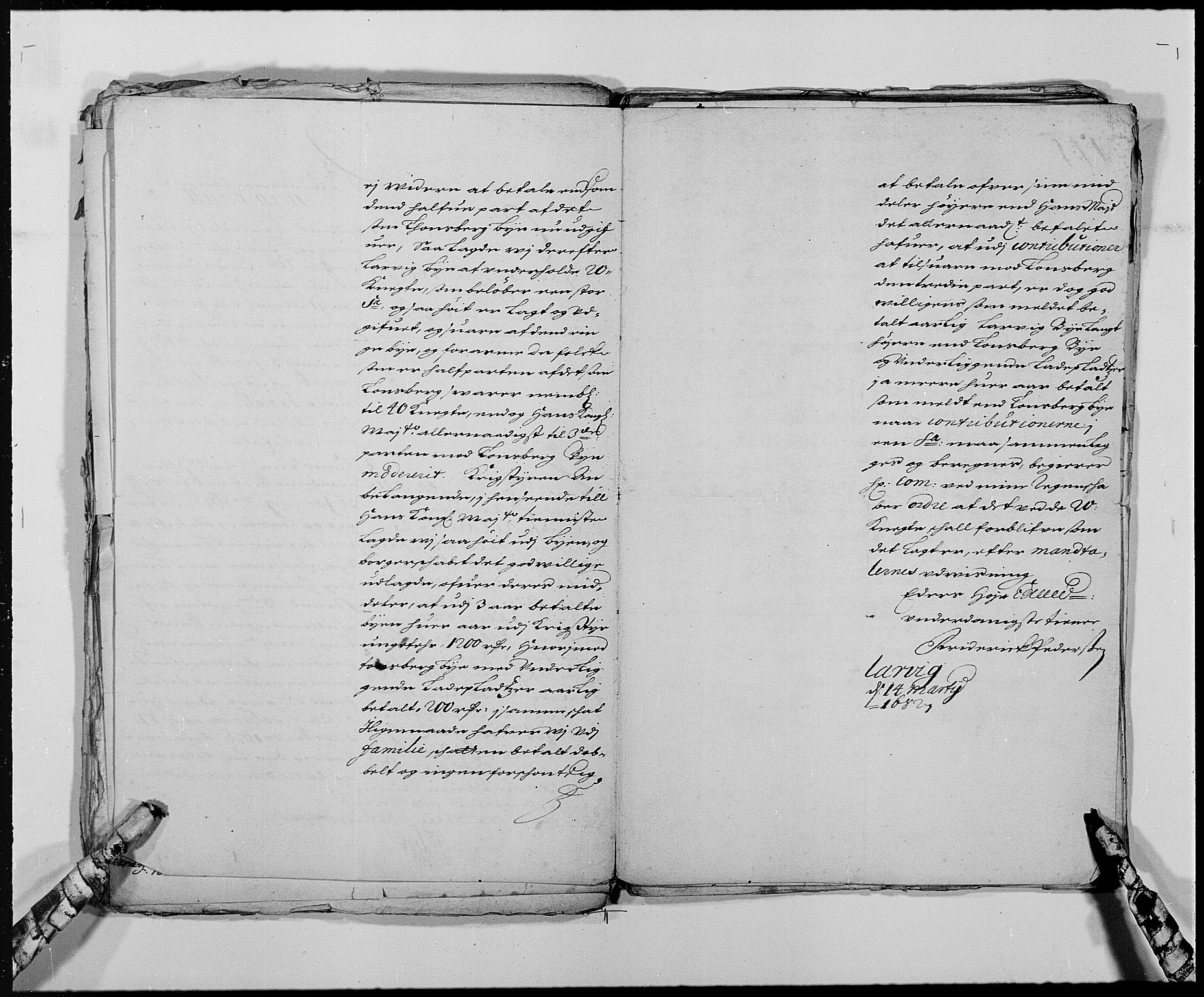 Rentekammeret inntil 1814, Reviderte regnskaper, Byregnskaper, RA/EA-4066/R/Ri/L0177: [I1] Kontribusjonsregnskap, 1675-1689, p. 34