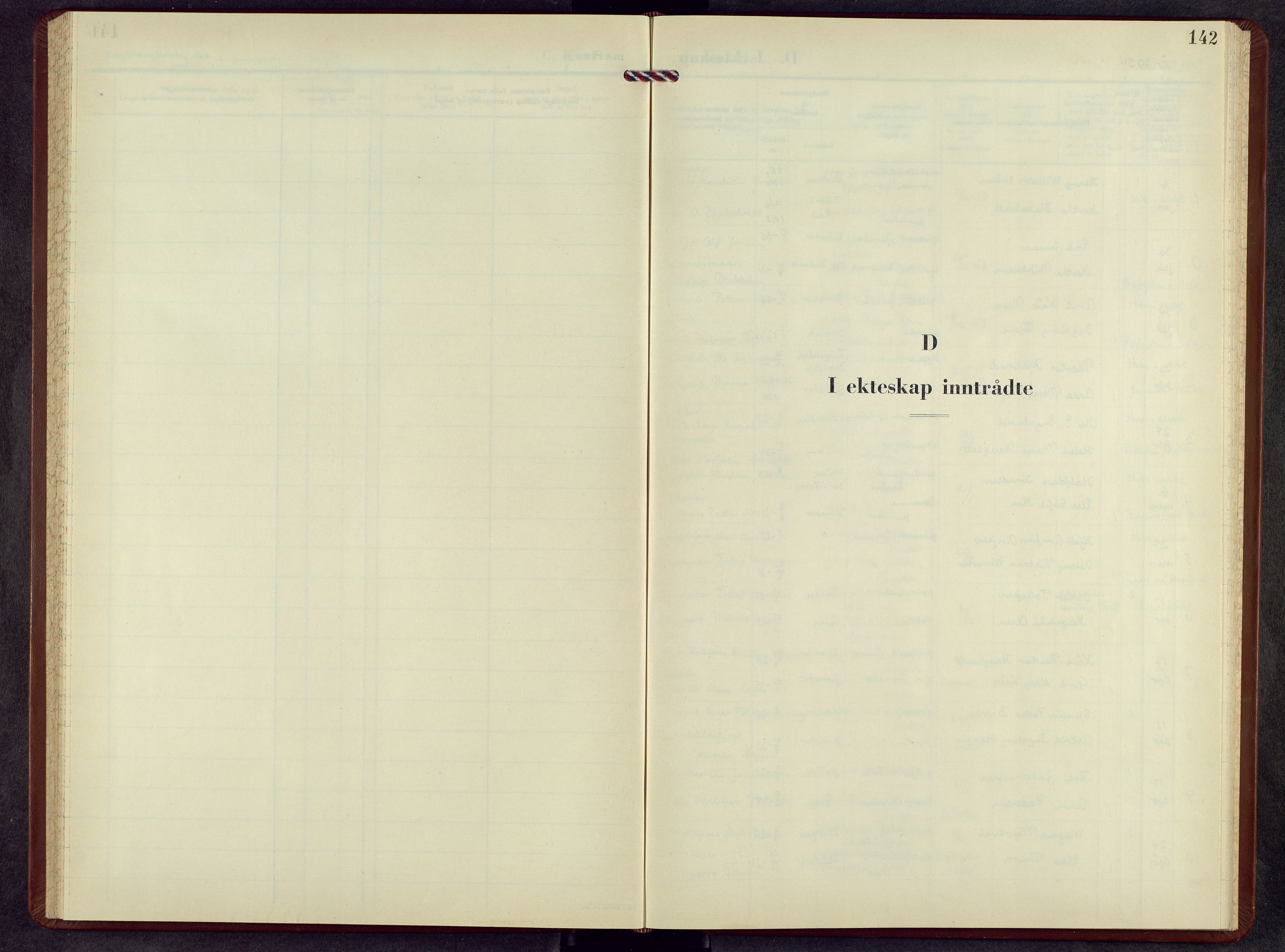 Jevnaker prestekontor, SAH/PREST-116/H/Ha/Hab/L0008: Parish register (copy) no. 8, 1954-1969, p. 142
