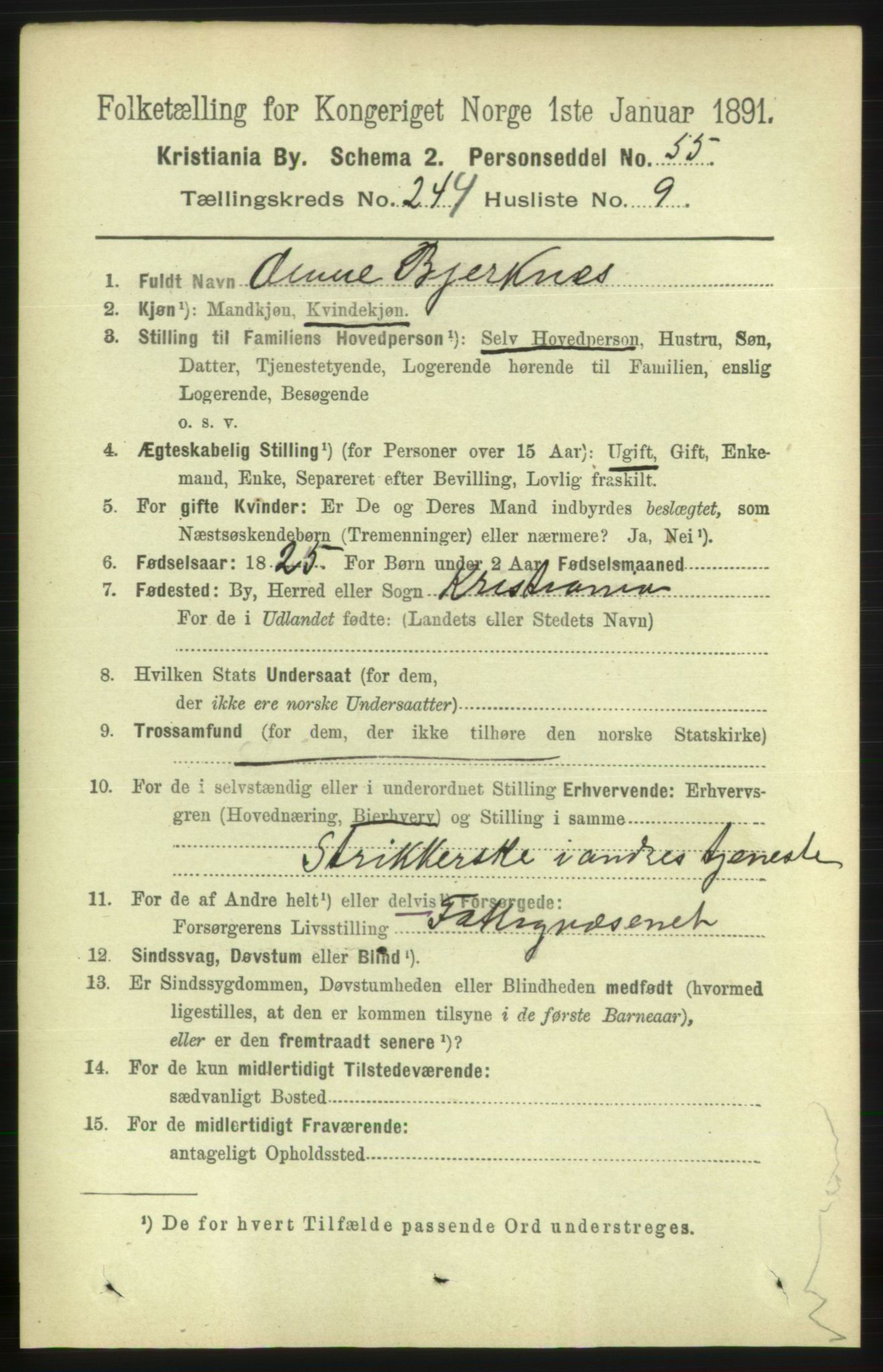 RA, 1891 census for 0301 Kristiania, 1891, p. 148742