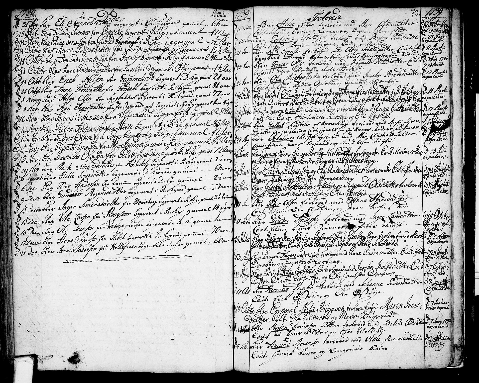 Rakkestad prestekontor Kirkebøker, AV/SAO-A-2008/F/Fa/L0001: Parish register (official) no. I 1, 1722-1740, p. 73