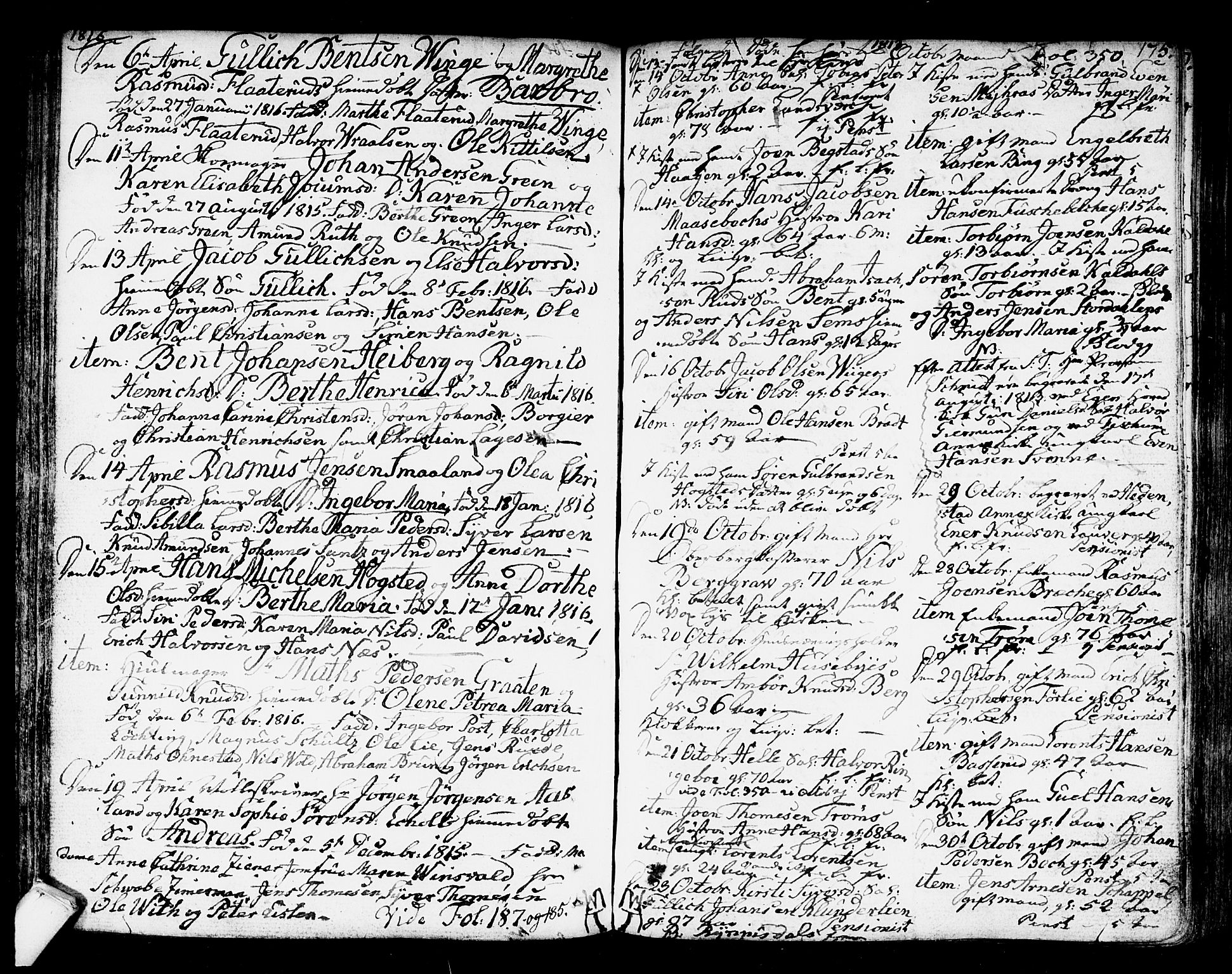 Kongsberg kirkebøker, AV/SAKO-A-22/F/Fa/L0007: Parish register (official) no. I 7, 1795-1816, p. 175