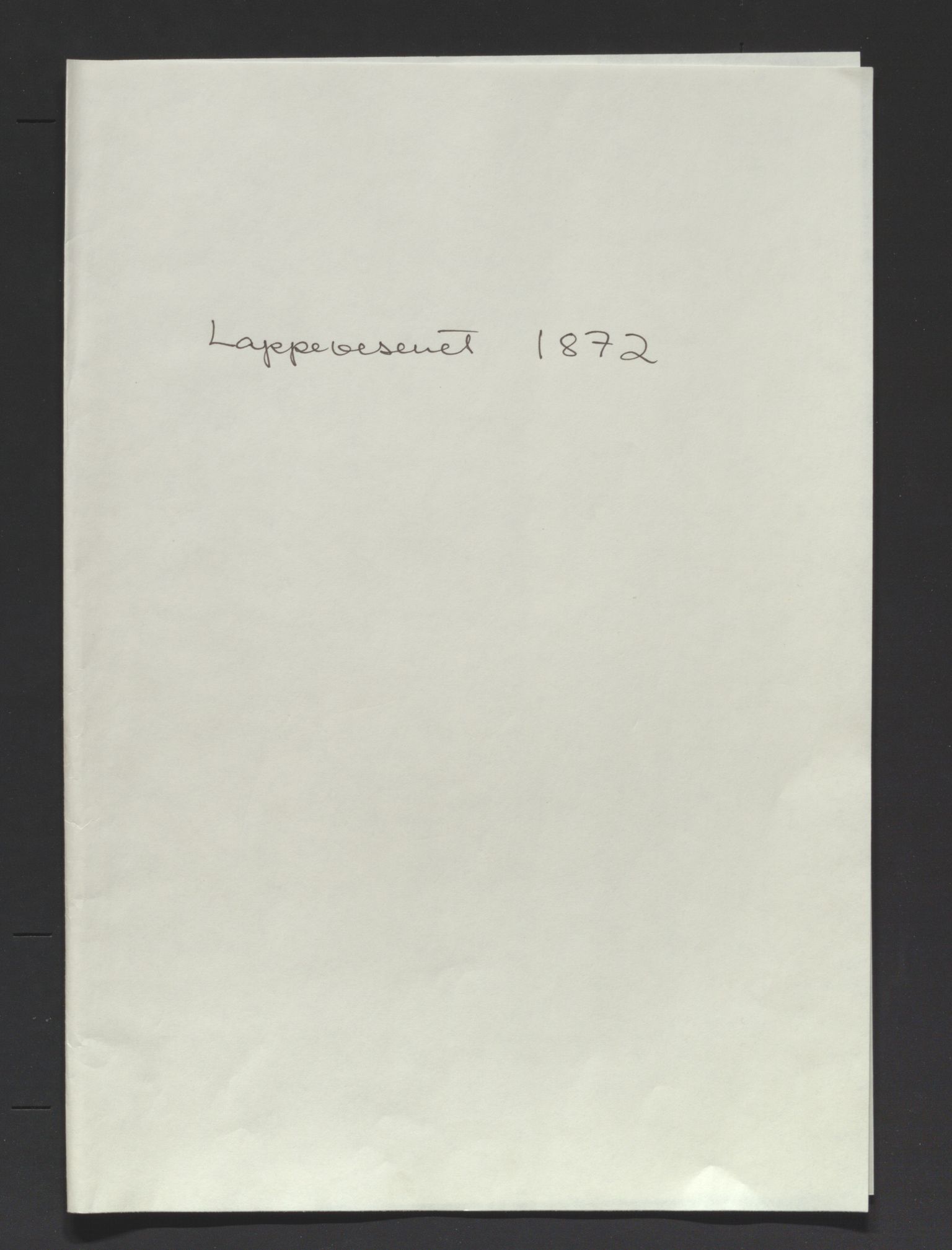 Fylkesmannen i Troms, SATØ/S-0001/A7.46/L2460/0001: Samiske saker / Lappevesenet - årsberetninger, 1867-1877, p. 142
