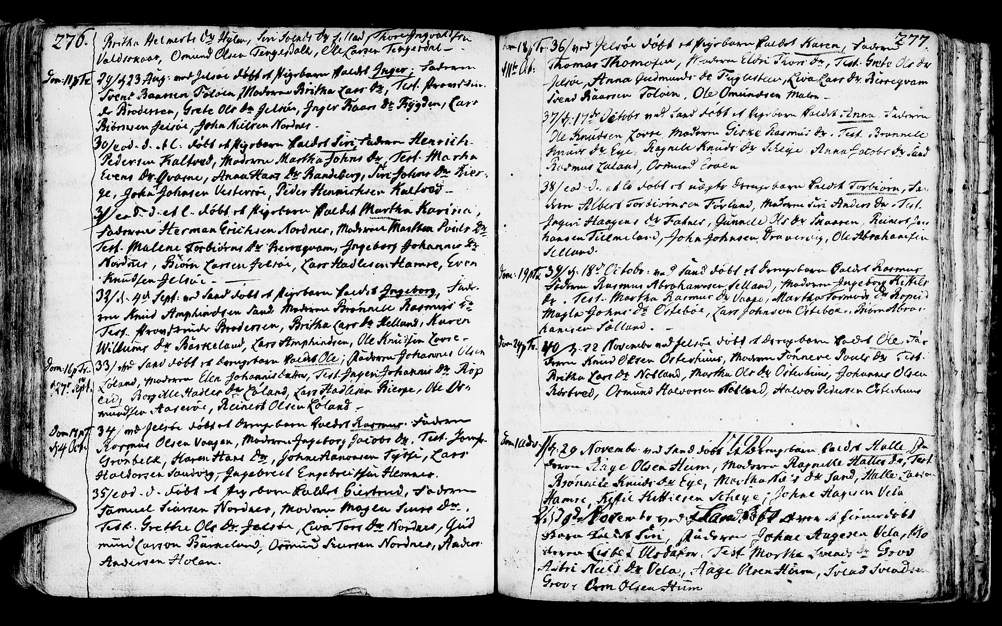 Jelsa sokneprestkontor, SAST/A-101842/01/IV: Parish register (official) no. A 3, 1768-1796, p. 276-277