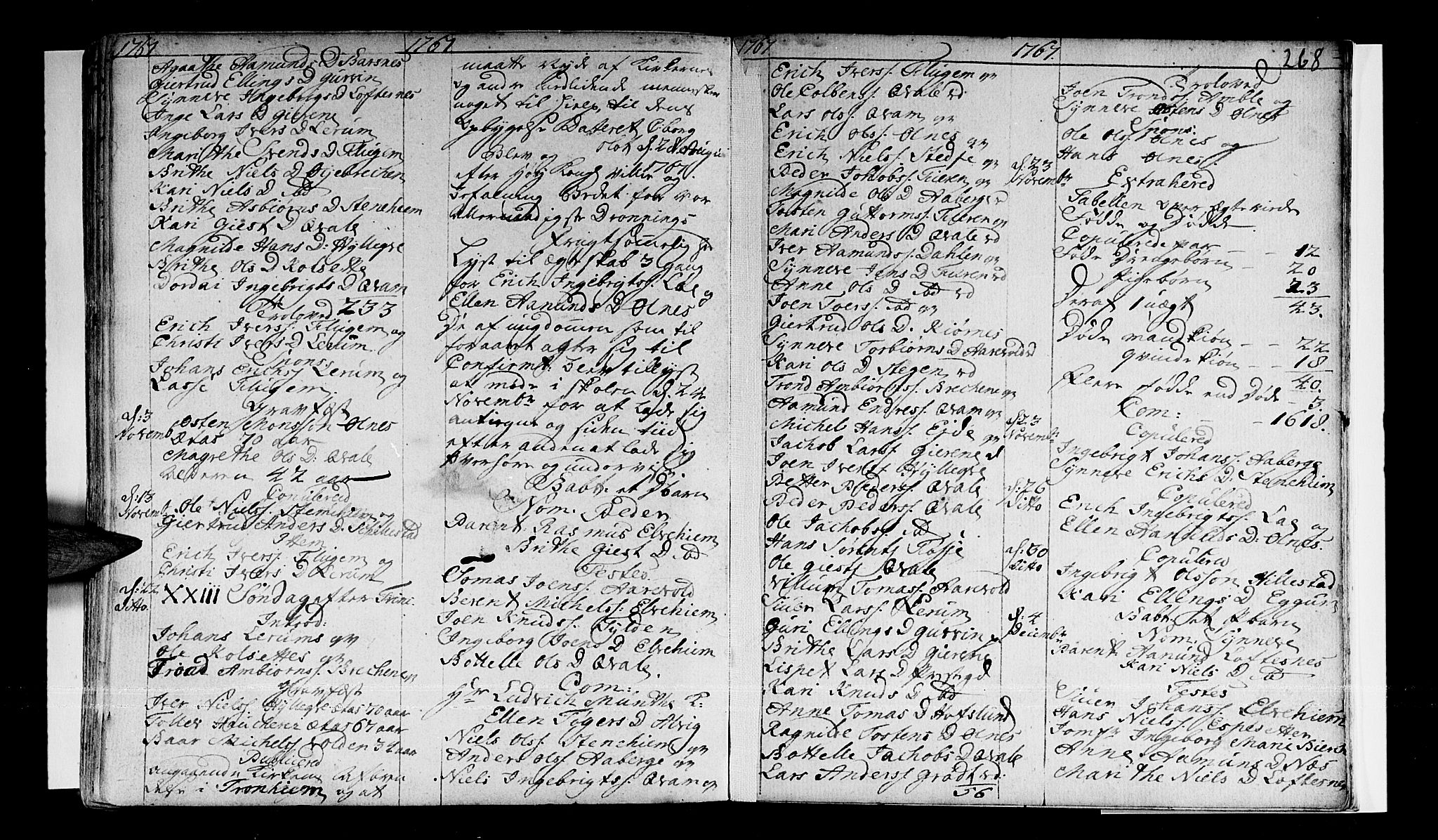 Sogndal sokneprestembete, SAB/A-81301/H/Haa/Haaa/L0003: Parish register (official) no. A 3, 1747-1768, p. 268