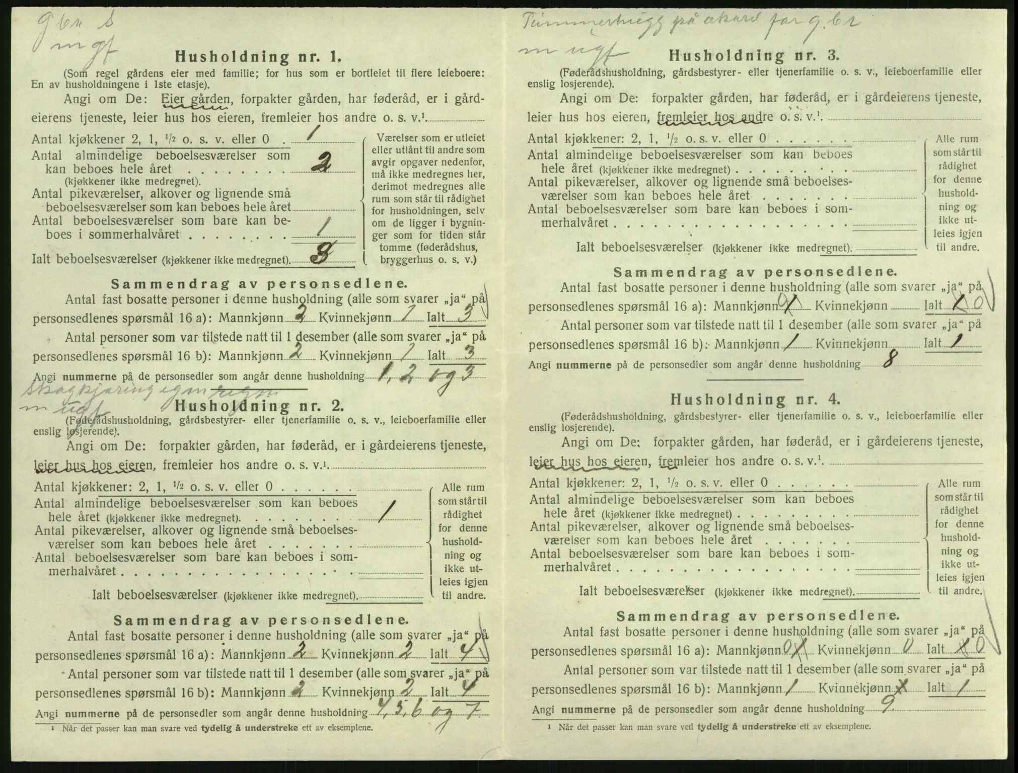 SAK, 1920 census for Froland, 1920, p. 642