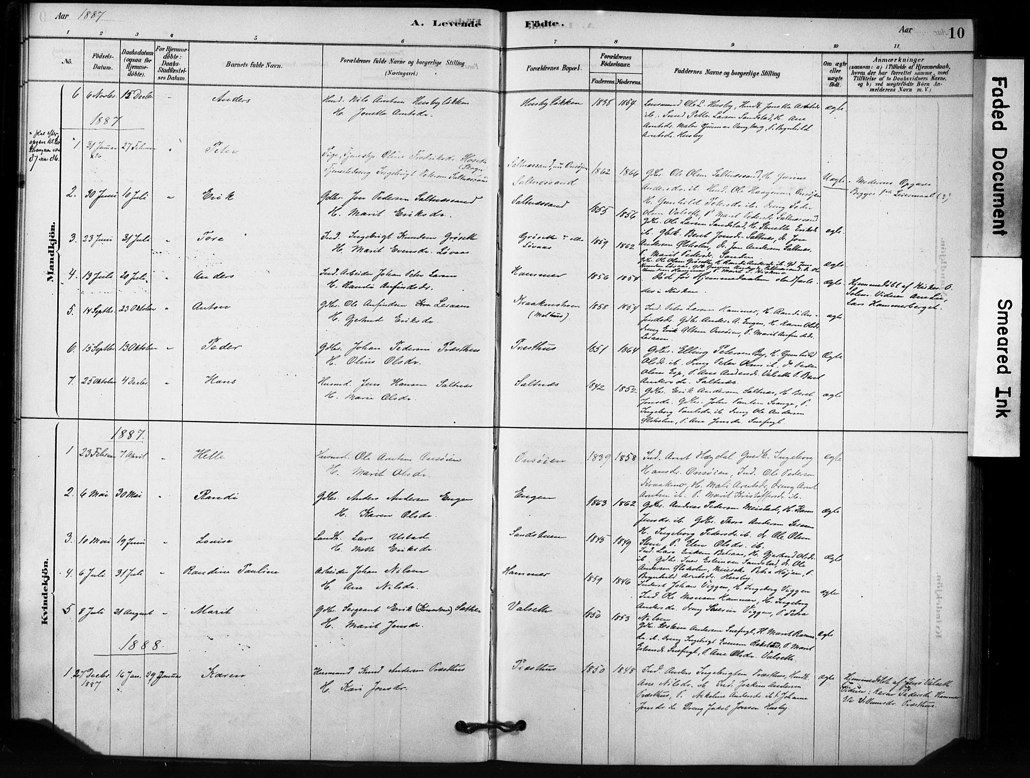 Ministerialprotokoller, klokkerbøker og fødselsregistre - Sør-Trøndelag, SAT/A-1456/666/L0786: Parish register (official) no. 666A04, 1878-1895, p. 10