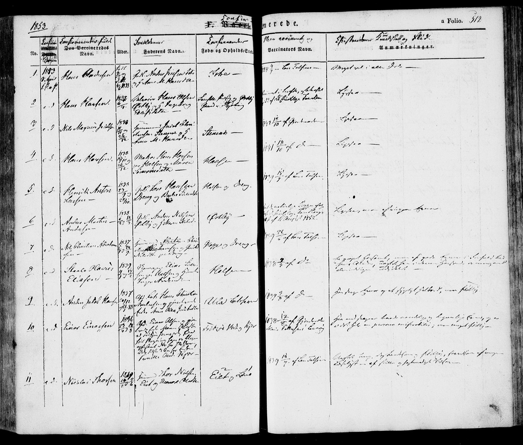 Tjølling kirkebøker, AV/SAKO-A-60/F/Fa/L0006: Parish register (official) no. 6, 1835-1859, p. 512