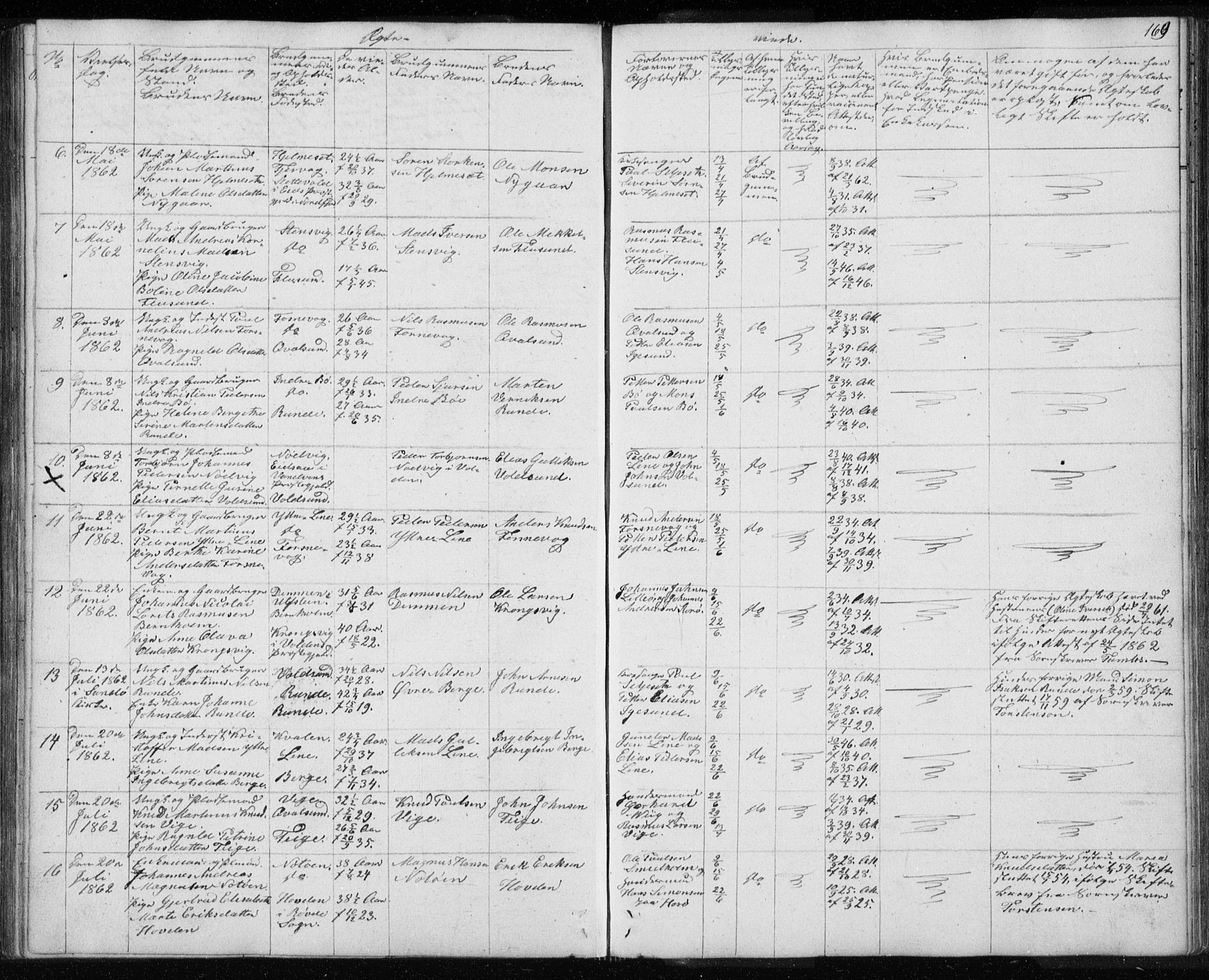 Ministerialprotokoller, klokkerbøker og fødselsregistre - Møre og Romsdal, AV/SAT-A-1454/507/L0079: Parish register (copy) no. 507C02, 1854-1877, p. 169