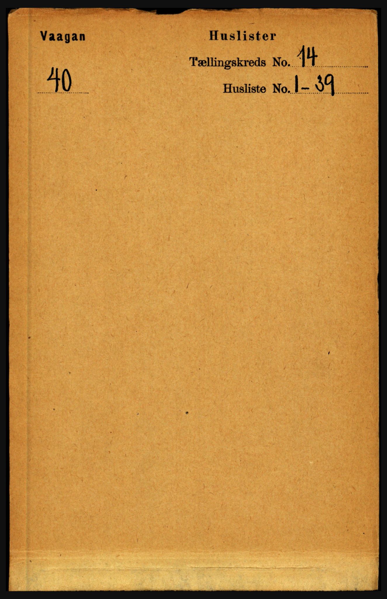 RA, 1891 census for 1865 Vågan, 1891, p. 3613