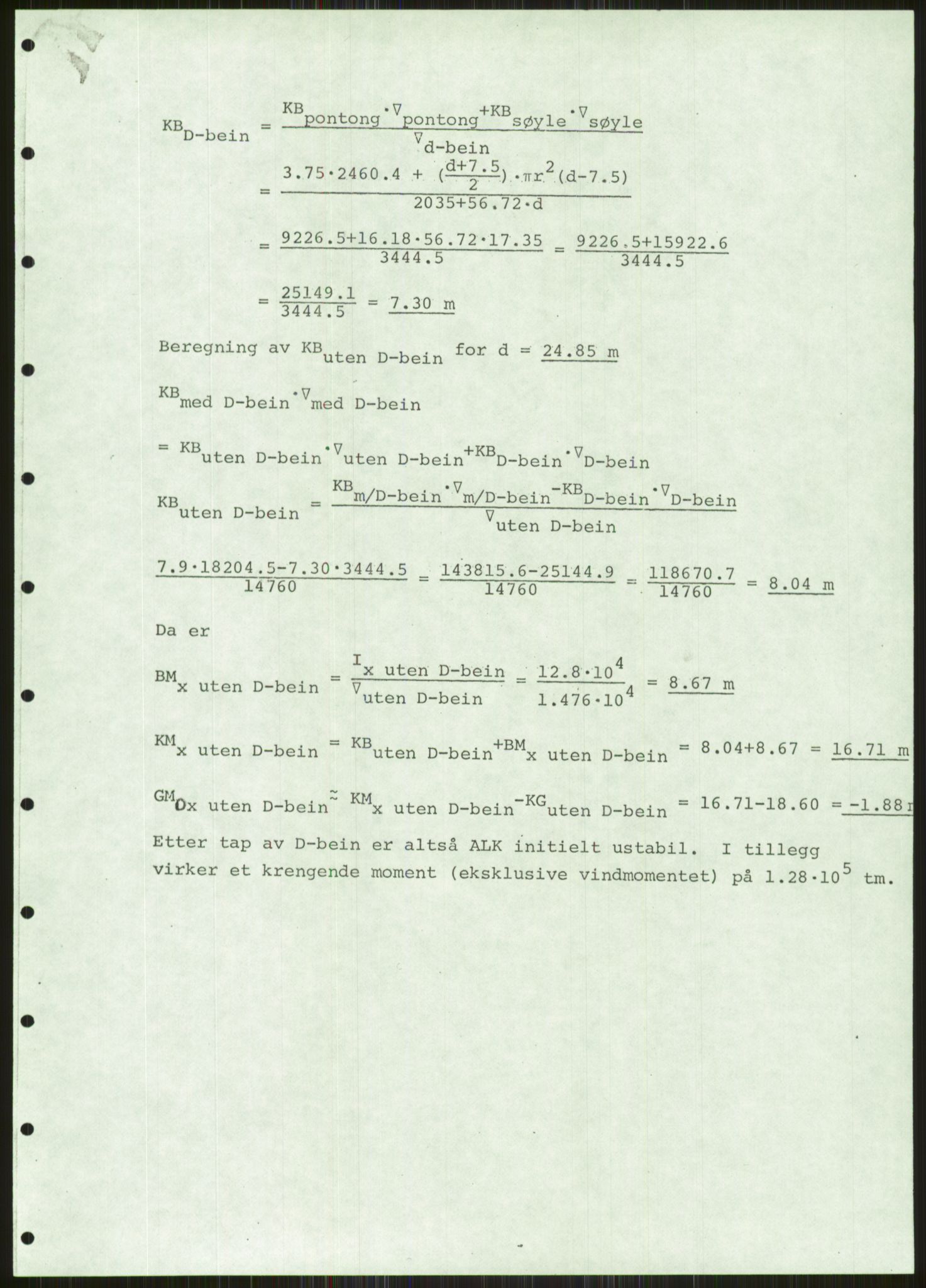 Justisdepartementet, Granskningskommisjonen ved Alexander Kielland-ulykken 27.3.1980, AV/RA-S-1165/D/L0004: 0001: Vurdering av stabilitet ved Emil Aall Dahle / 0002: Oppdragsrapport fra Norsk bygningsteknisk institutt/0003: NOU 1981:11 Alexander Kielland-ulykken (engelsk utgave), 1980-1981, p. 11