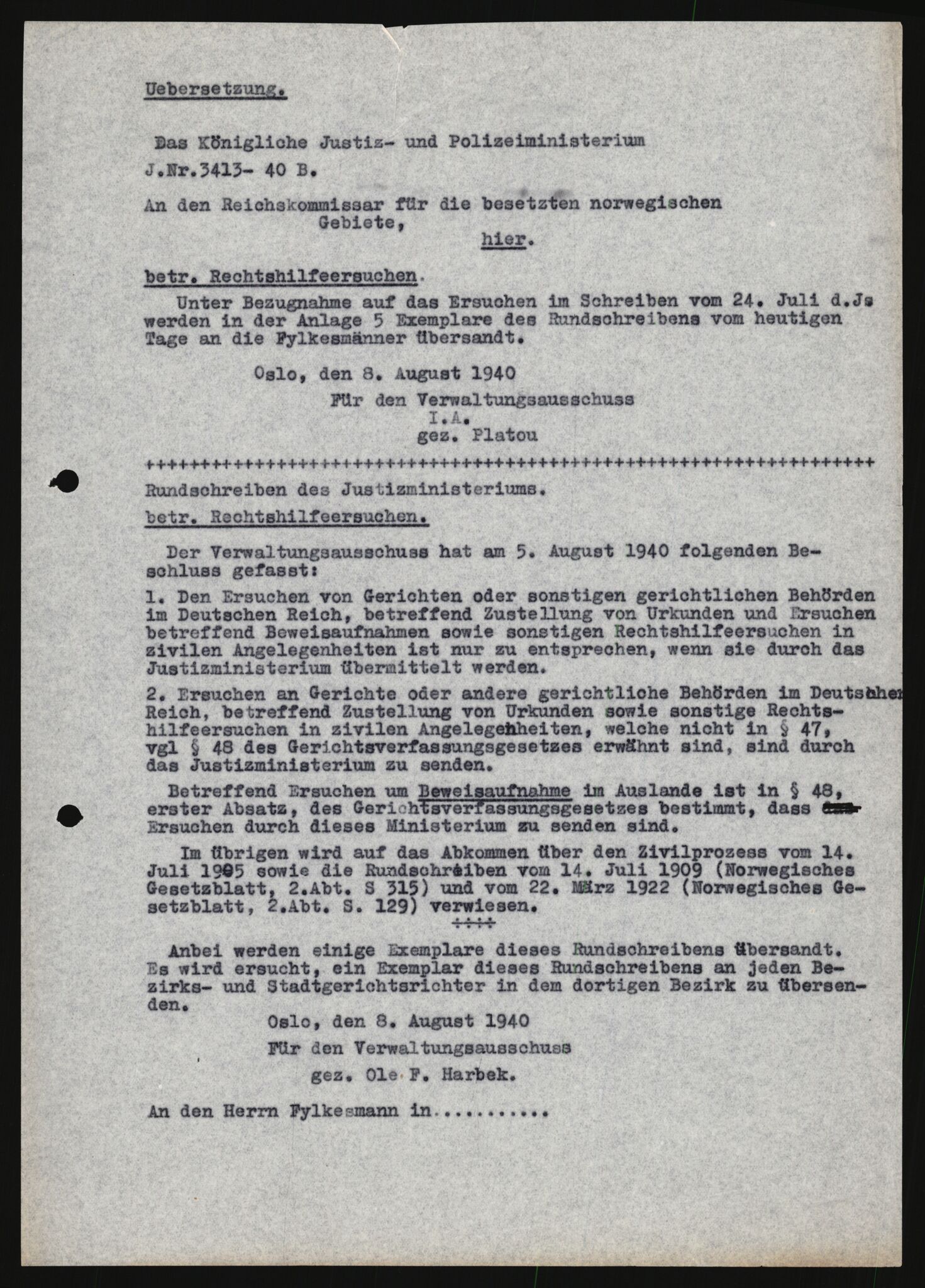 Forsvarets Overkommando. 2 kontor. Arkiv 11.4. Spredte tyske arkivsaker, AV/RA-RAFA-7031/D/Dar/Darb/L0013: Reichskommissariat - Hauptabteilung Vervaltung, 1917-1942, p. 831