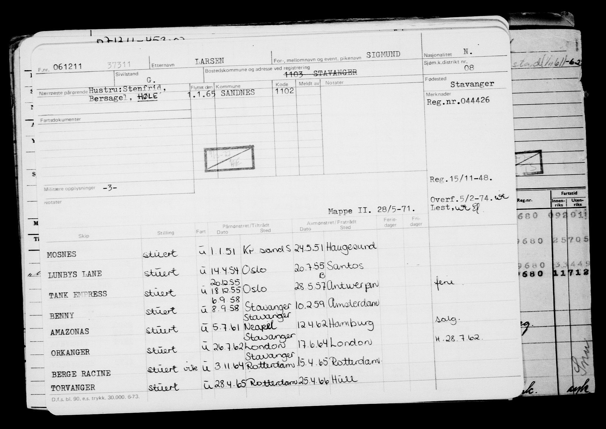 Direktoratet for sjømenn, AV/RA-S-3545/G/Gb/L0101: Hovedkort, 1911, p. 554