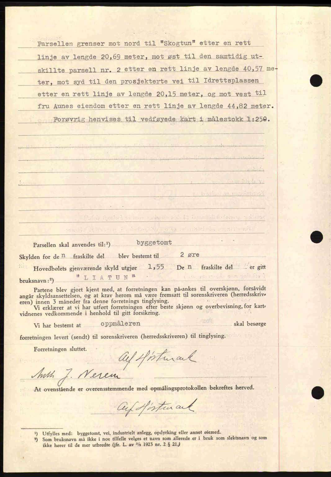 Romsdal sorenskriveri, AV/SAT-A-4149/1/2/2C: Mortgage book no. A10, 1941-1941, Diary no: : 1425/1941