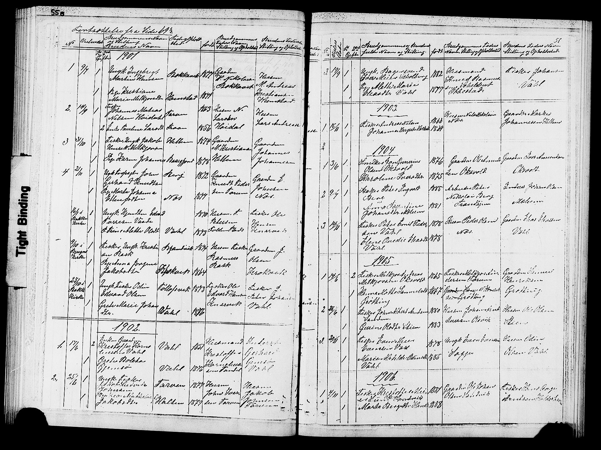 Ministerialprotokoller, klokkerbøker og fødselsregistre - Sør-Trøndelag, SAT/A-1456/652/L0653: Parish register (copy) no. 652C01, 1866-1910, p. 56