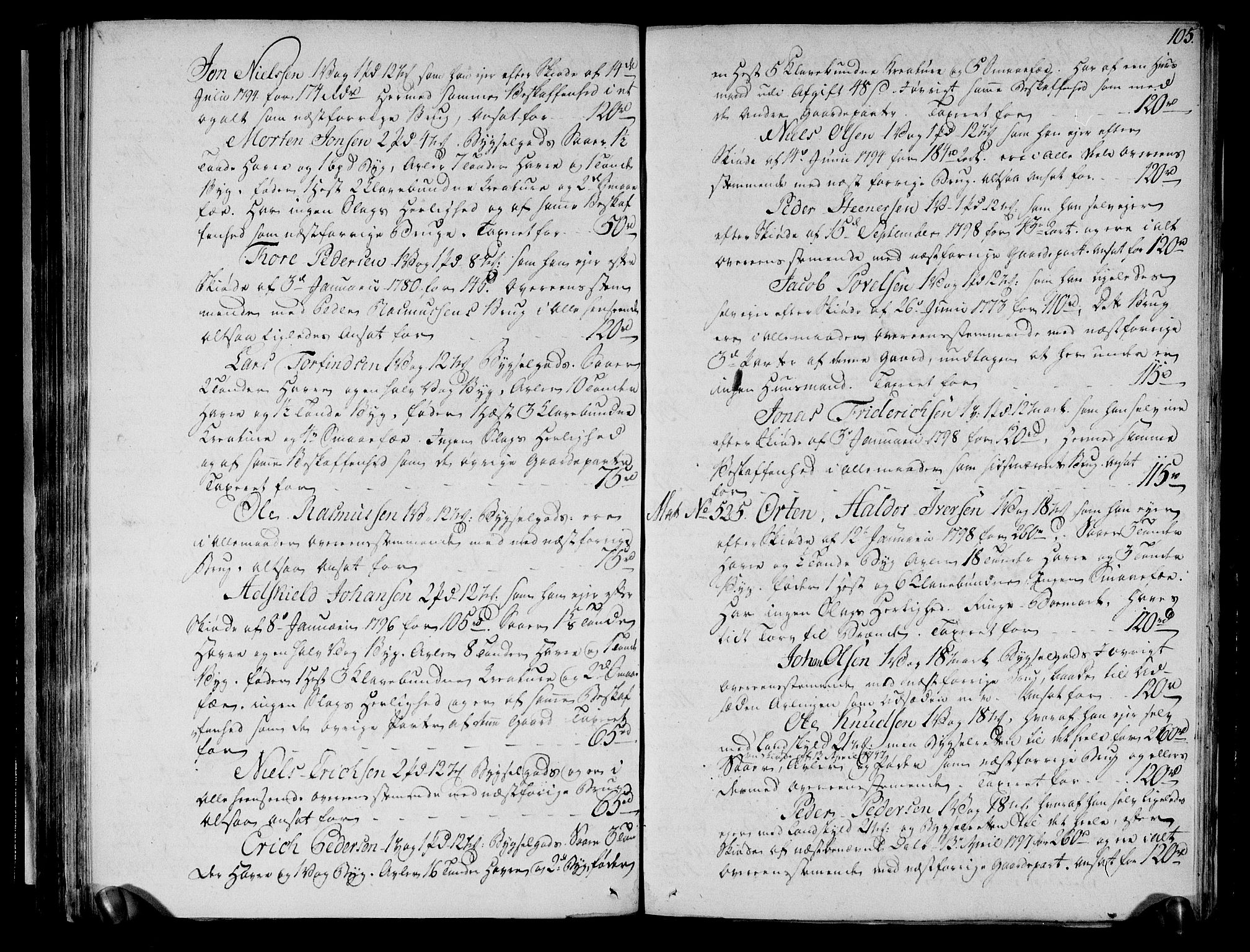 Rentekammeret inntil 1814, Realistisk ordnet avdeling, RA/EA-4070/N/Ne/Nea/L0126: Romsdal fogderi. Deliberasjonsprotokoll, 1803, p. 108