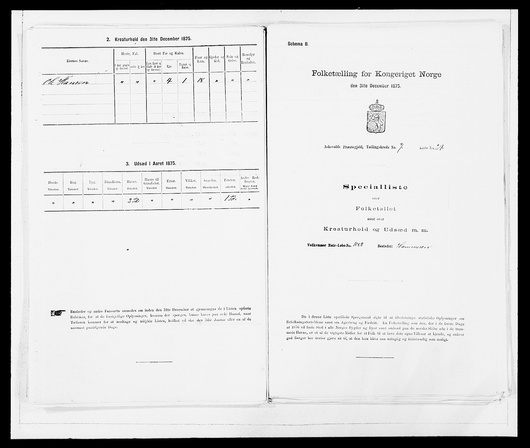 SAB, 1875 census for 1428P Askvoll, 1875, p. 623