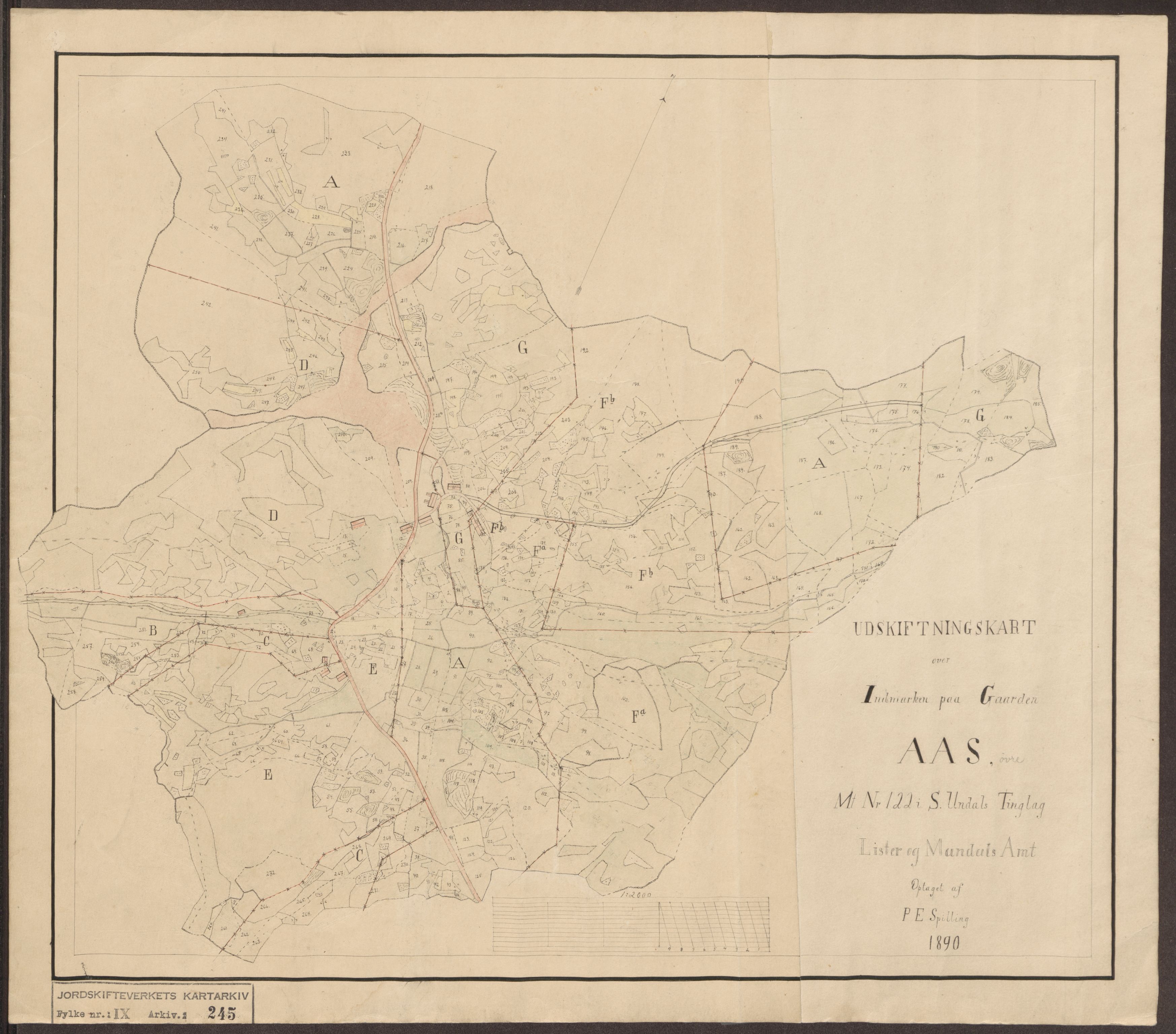 Jordskifteverkets kartarkiv, AV/RA-S-3929/T, 1859-1988, p. 289