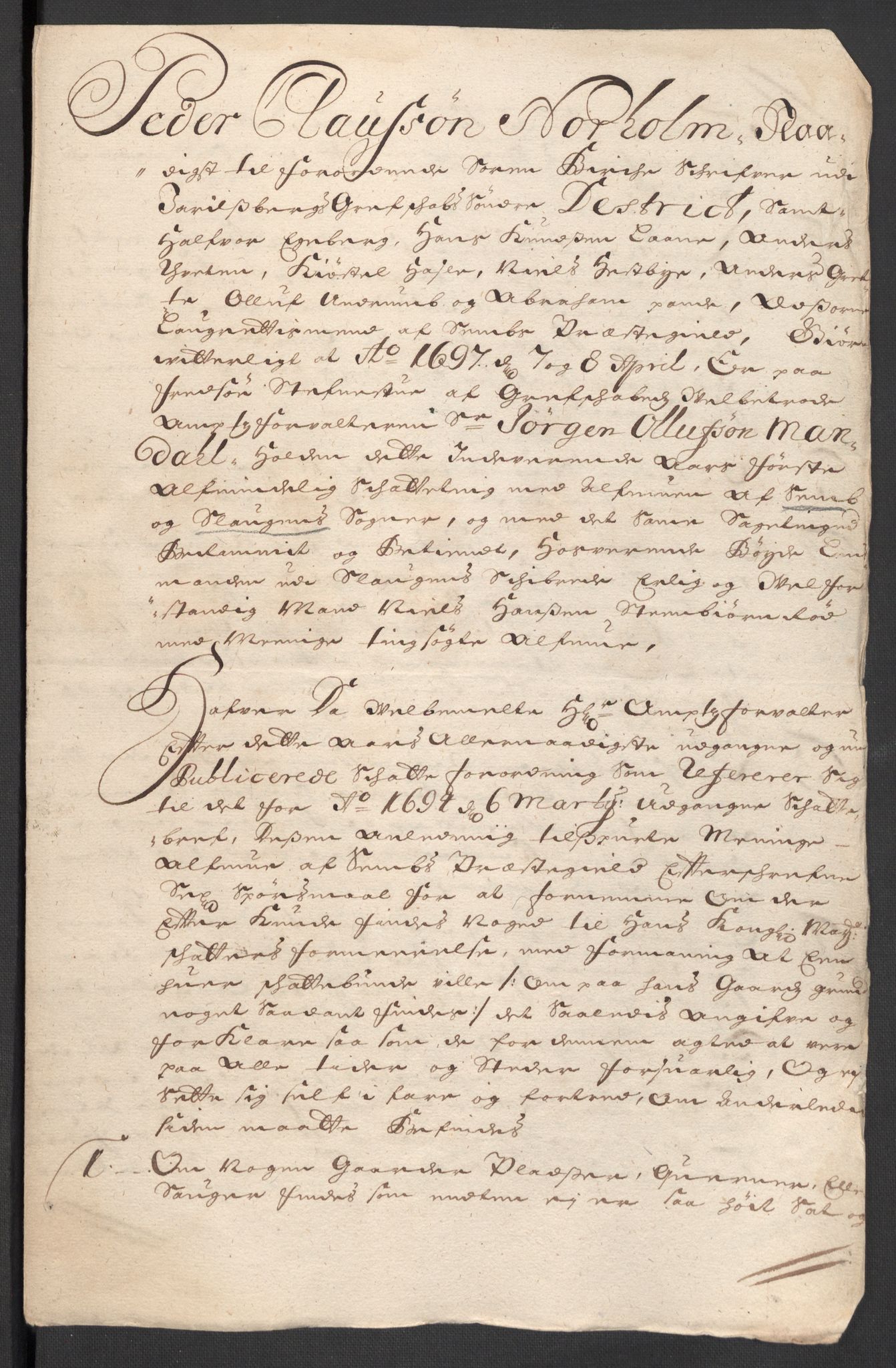 Rentekammeret inntil 1814, Reviderte regnskaper, Fogderegnskap, RA/EA-4092/R32/L1868: Fogderegnskap Jarlsberg grevskap, 1697-1699, p. 69