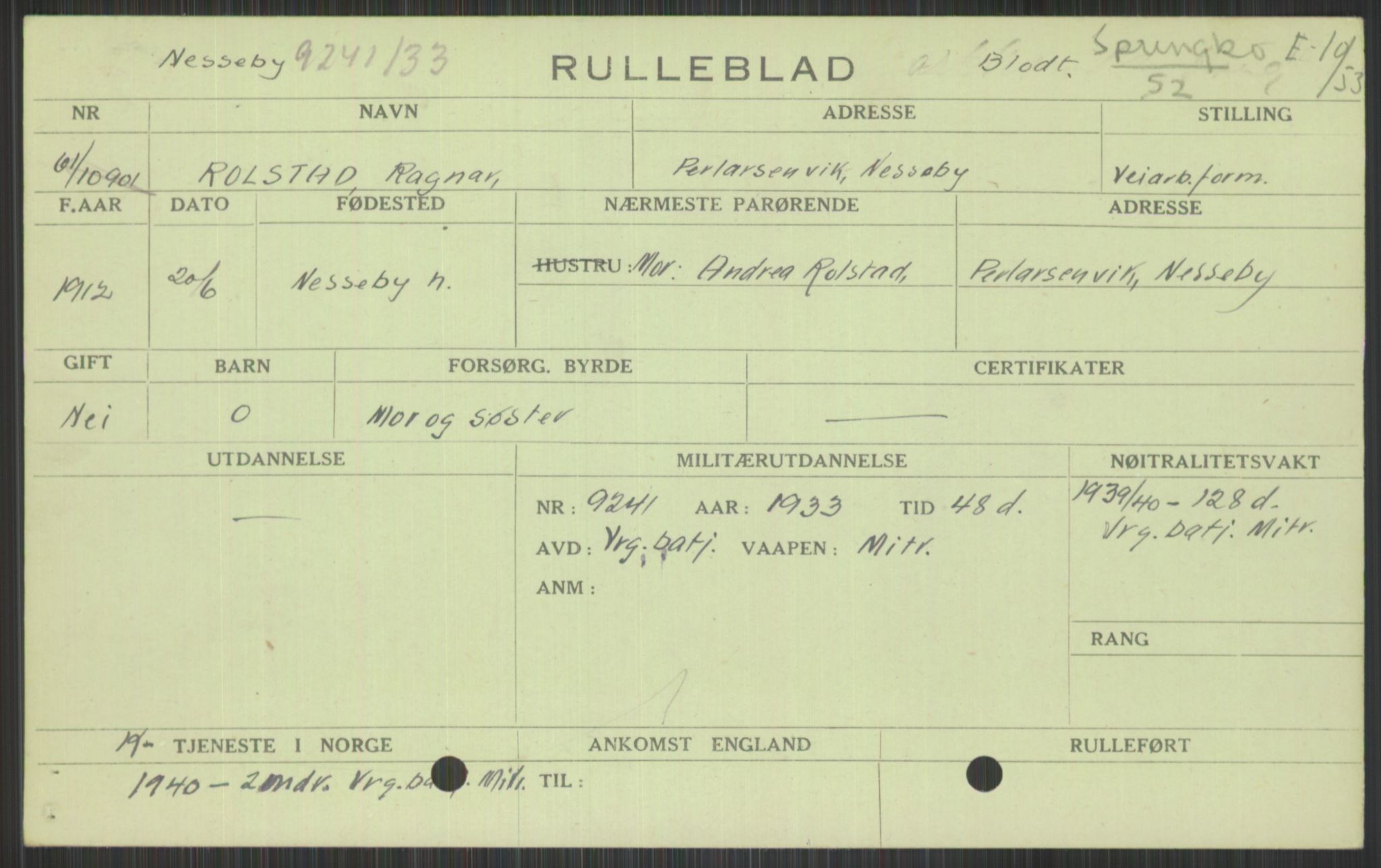 Forsvaret, Varanger bataljon, AV/RA-RAFA-2258/1/D/L0440: Rulleblad for fødte 1892-1912, 1892-1912, p. 1753