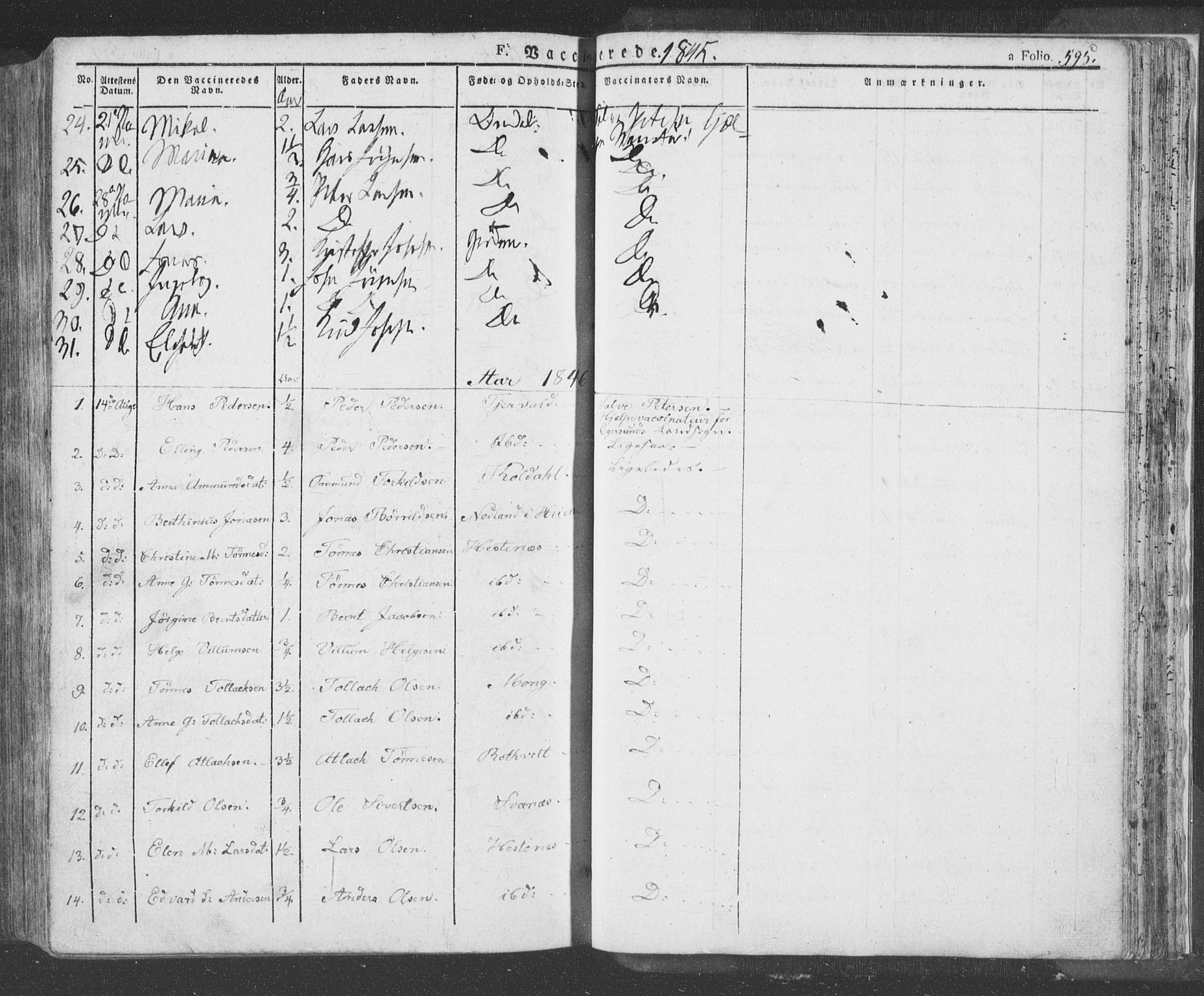 Eigersund sokneprestkontor, AV/SAST-A-101807/S08/L0009: Parish register (official) no. A 9, 1827-1850, p. 595