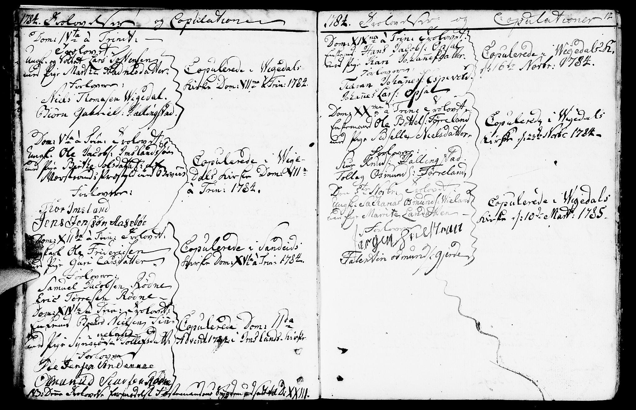 Vikedal sokneprestkontor, SAST/A-101840/01/IV: Parish register (official) no. A 2, 1779-1817, p. 12