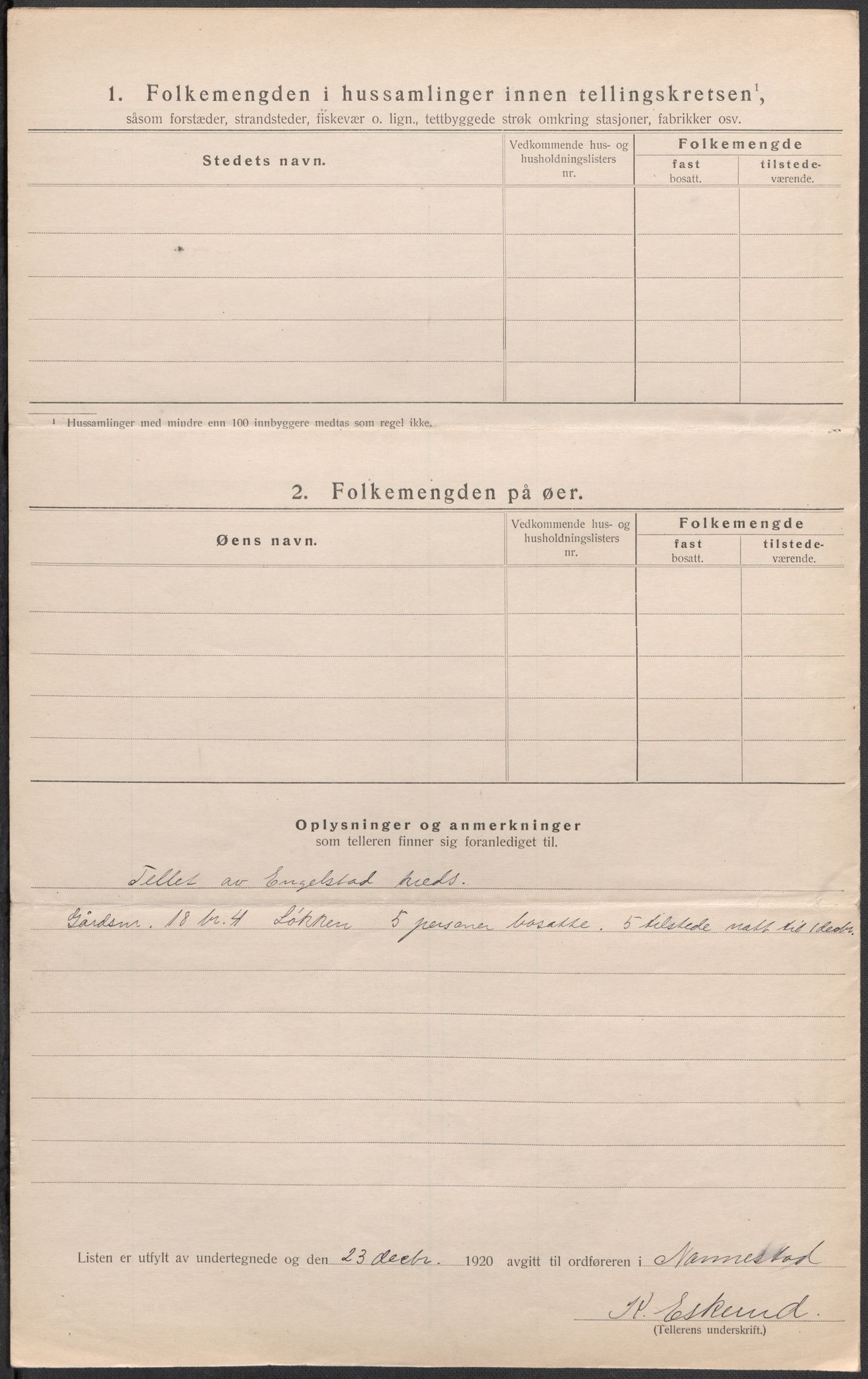 SAO, 1920 census for Nannestad, 1920, p. 42
