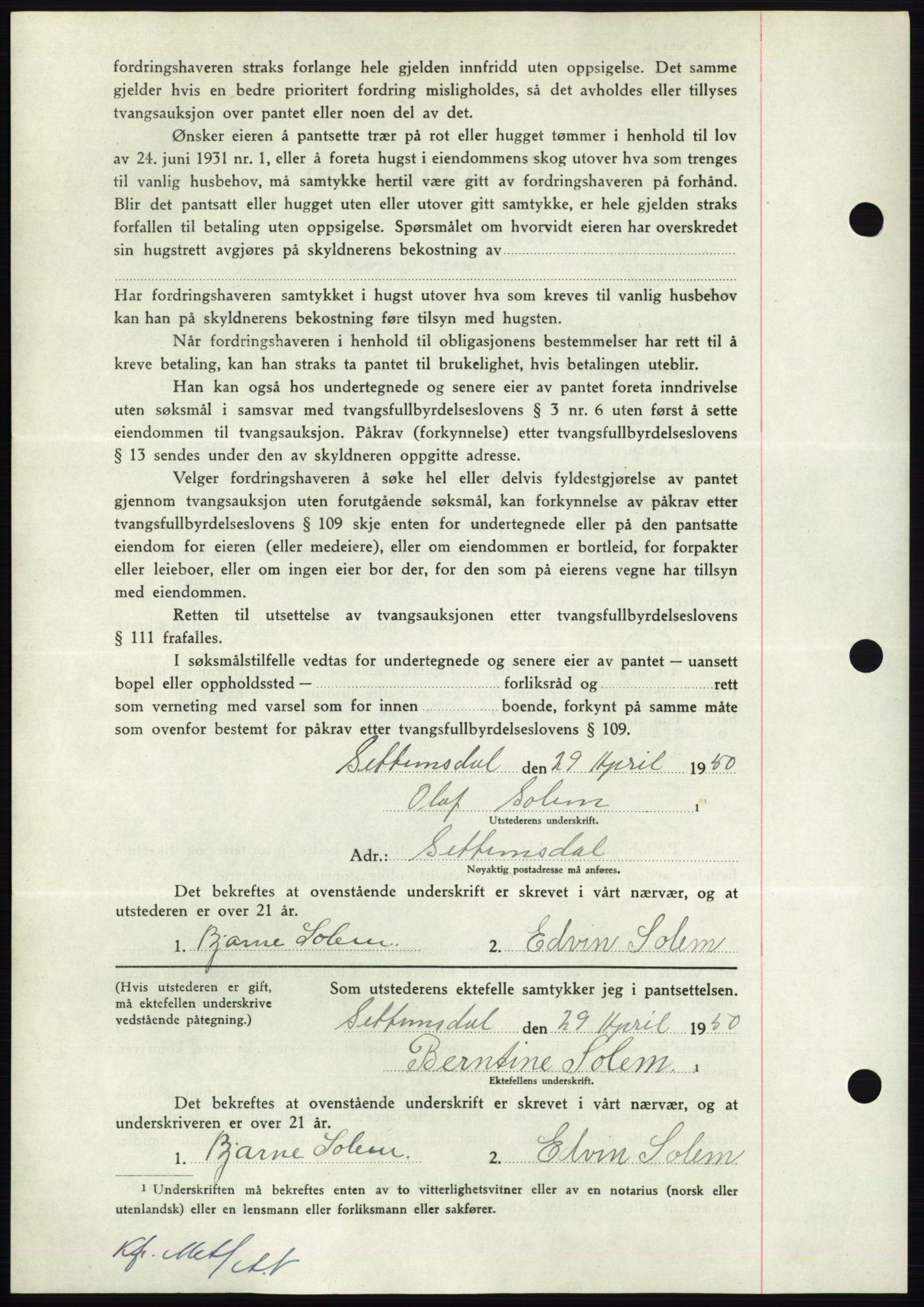 Nordmøre sorenskriveri, AV/SAT-A-4132/1/2/2Ca: Mortgage book no. B106, 1950-1950, Diary no: : 3248/1950